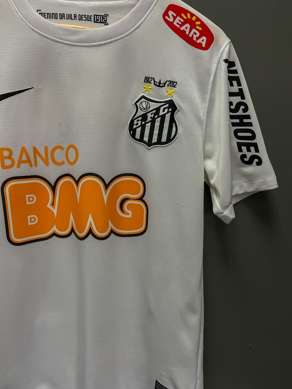 Santos FC 2012/2013 Home Nike "Neymar Jr 11" Retro Football Jersey - Medium