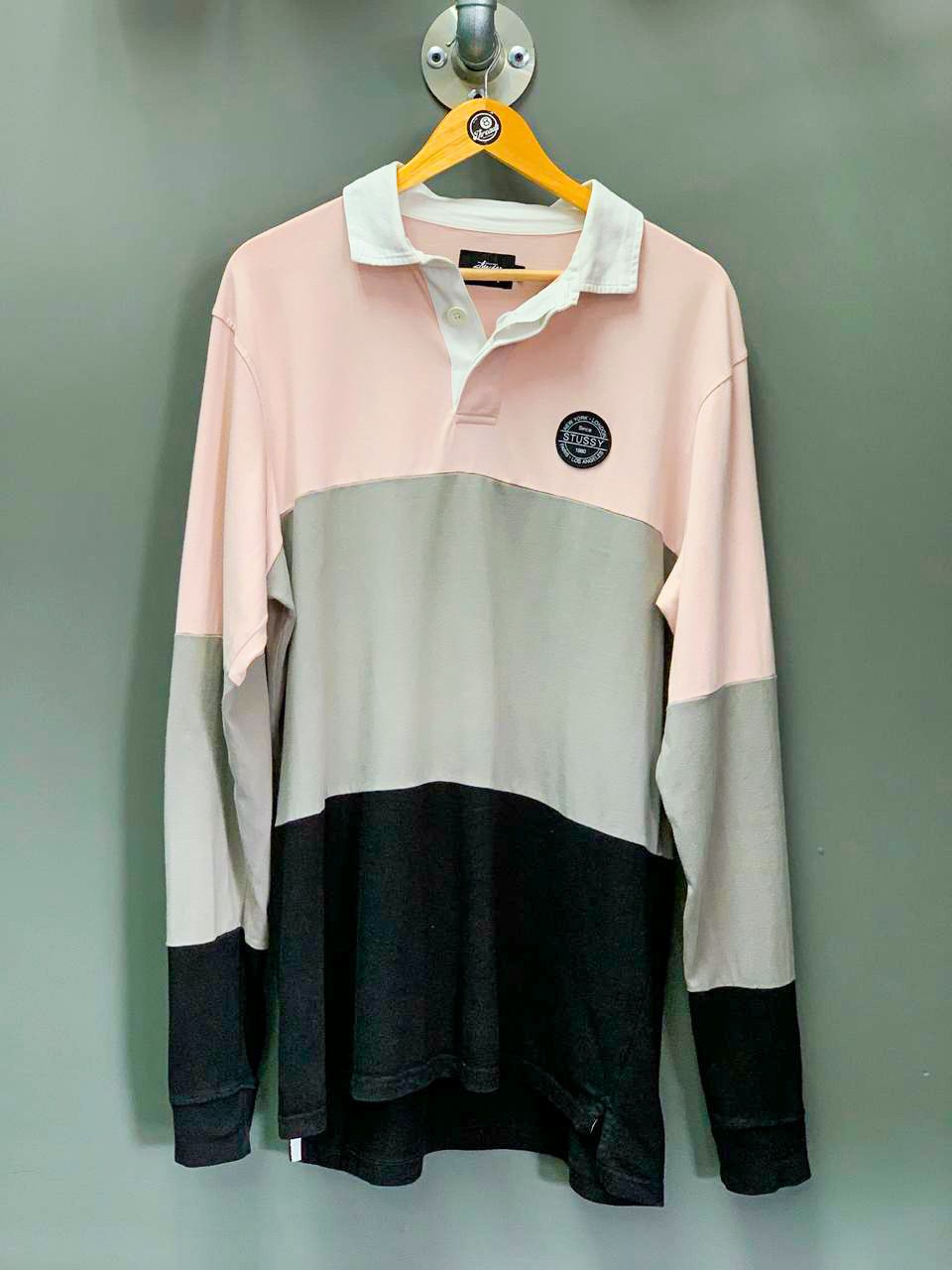 Stüssy Long Sleeve Rugby Jersey/Golfer - Extra Large