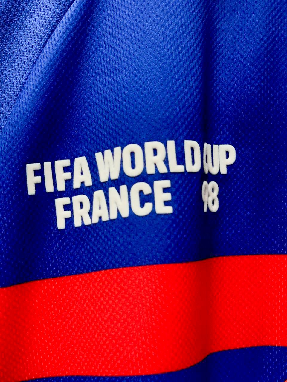 France 1998 World Cup Adidas Home "Zidane 10" Retro Football Jersey - Medium