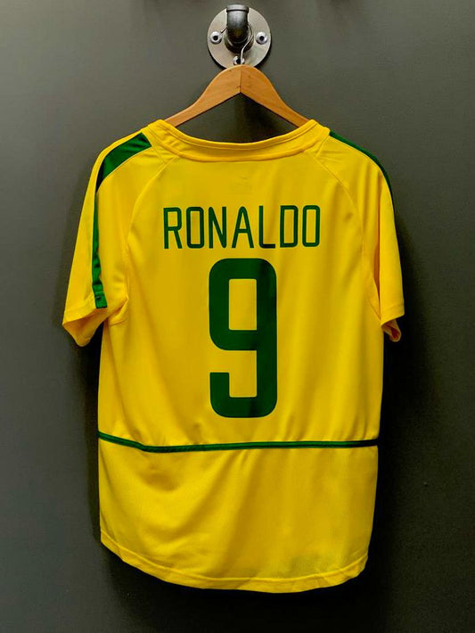 Brazil 2002 World Cup "Ronaldo 9" Nike Home Kit - Medium