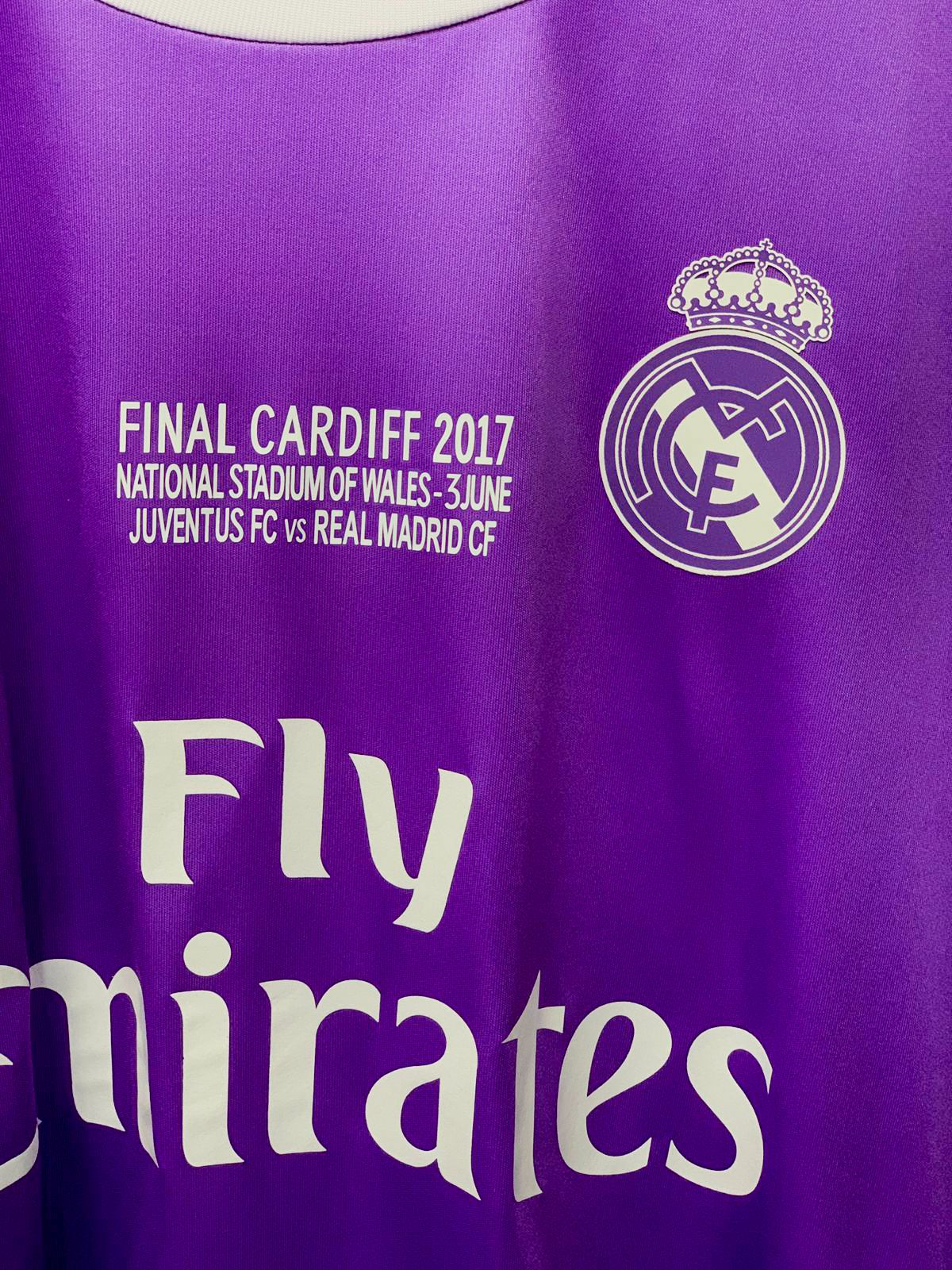 Real Madrid 2017 UCL Final "CR7" Retro Football Jersey - Medium