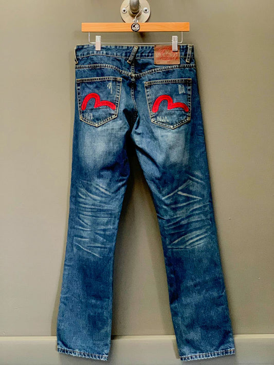 Evisu Japan Embroidered Jeans - 32 (Medium)