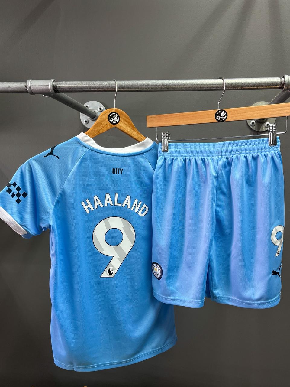 Manchester City 25/26 "Erling Haaland" Puma Kids Football Kit