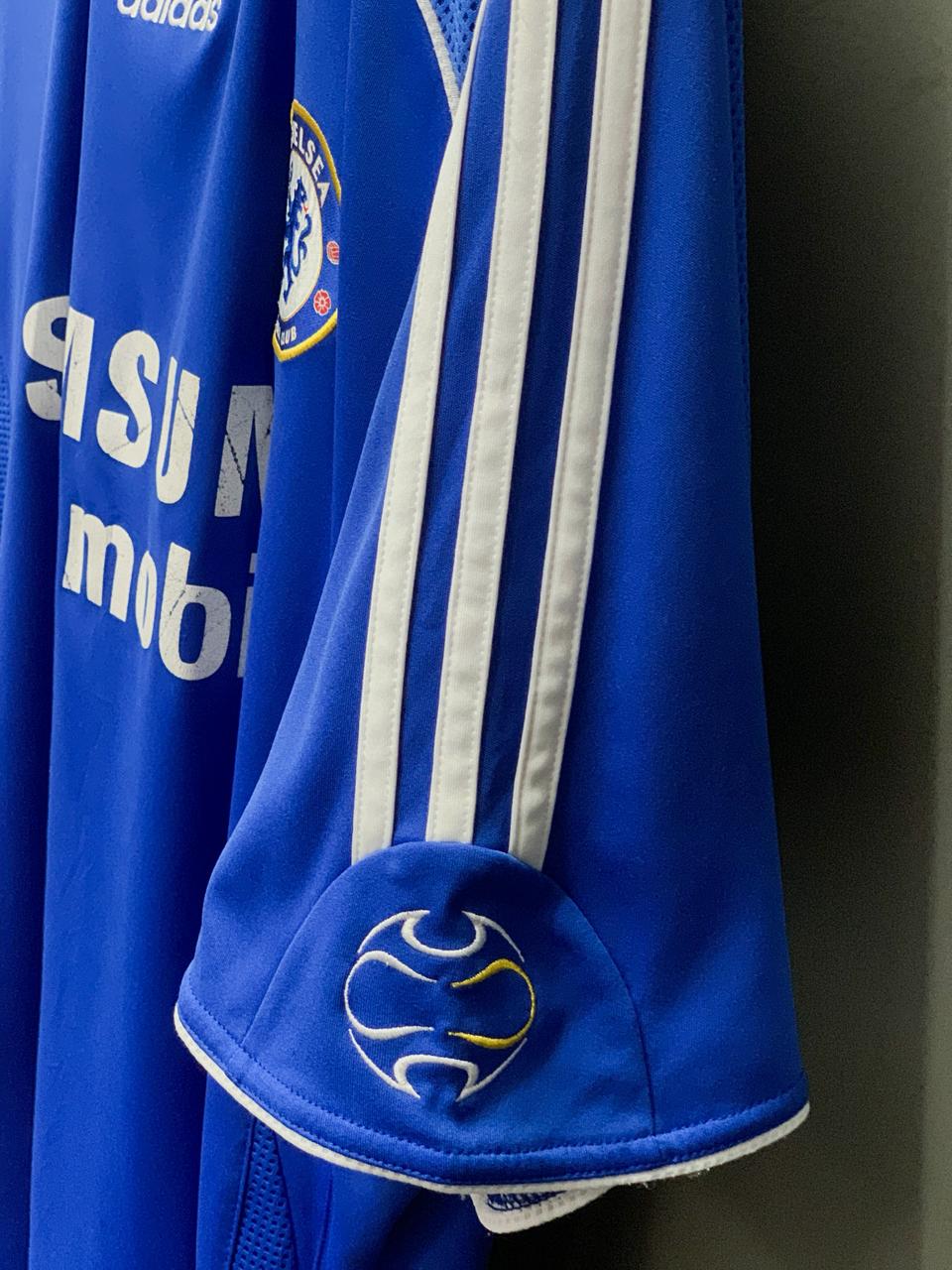 Chelsea FC 2006/08 Home Retro Adidas Football Kit - Extra Large