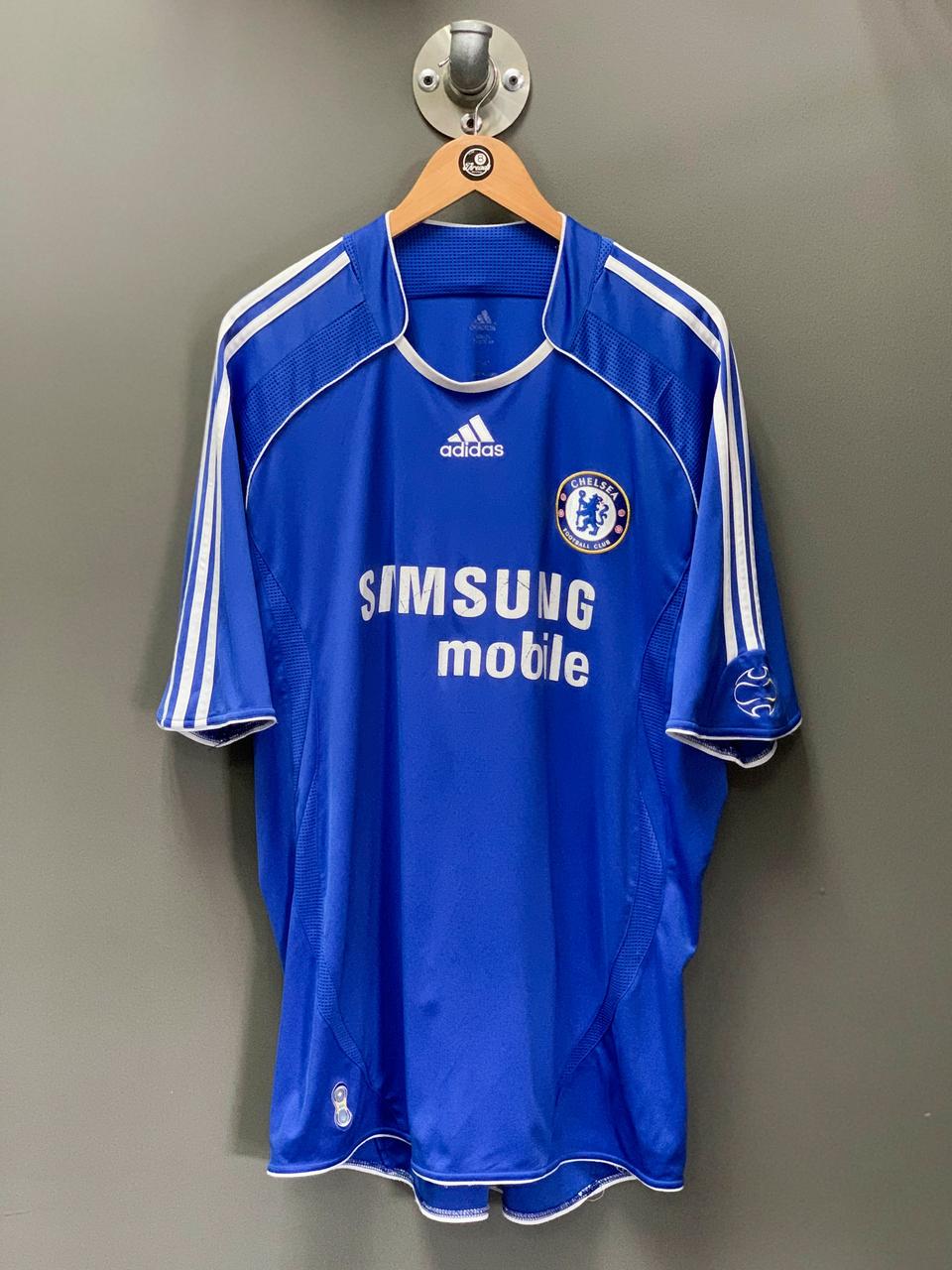 Chelsea FC 2006/08 Home Retro Adidas Football Kit - Extra Large