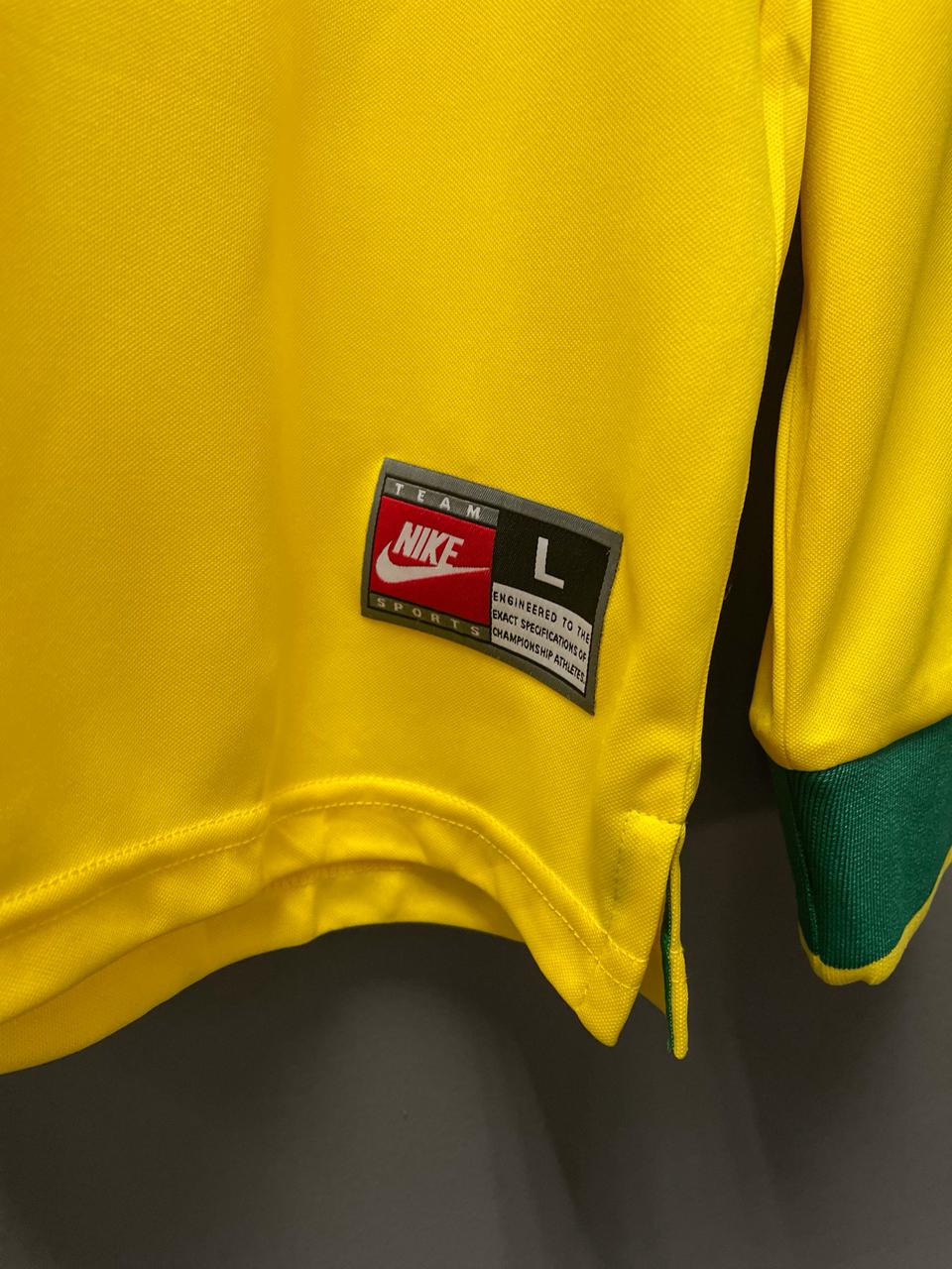 Brazil 1998 Nike Long Sleeve Retro Football Kit - Large