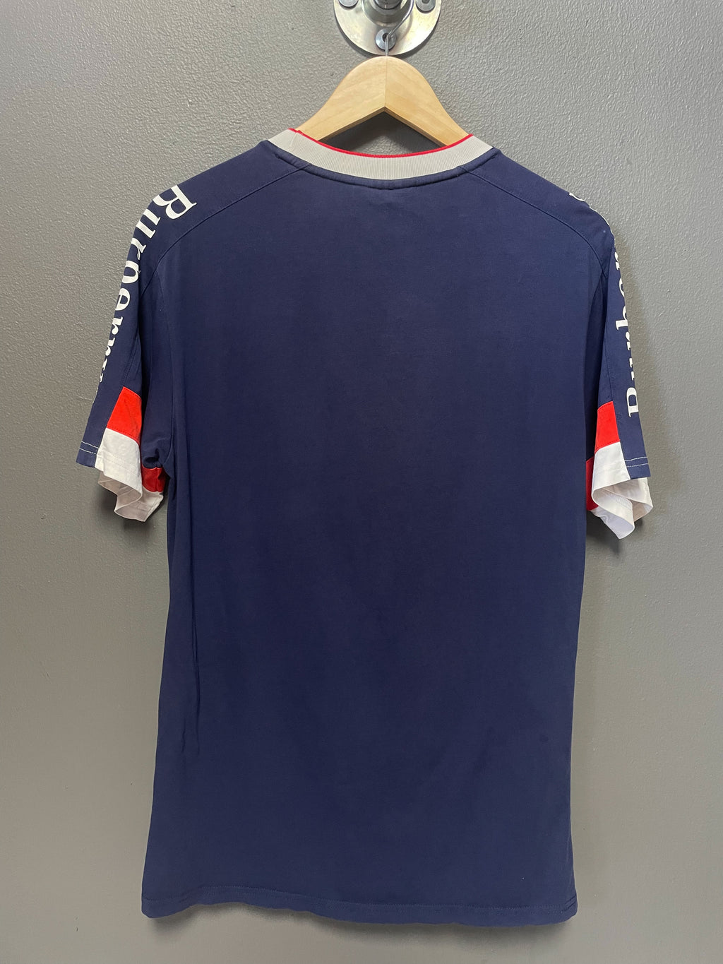 Burberry Stripe Sleeve Tee - Medium
