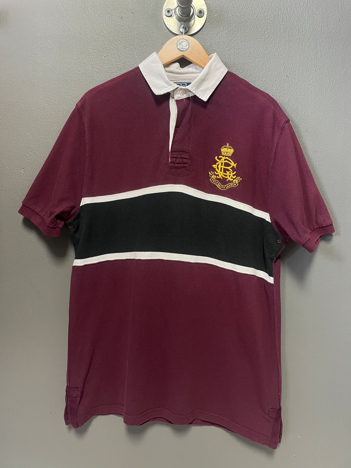 Polo Ralph Lauren Centre Stripe Rugby S/S Golfer - Large