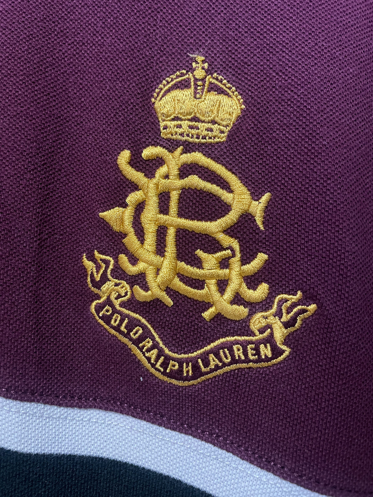 Polo Ralph Lauren Centre Stripe Rugby S/S Golfer - Large