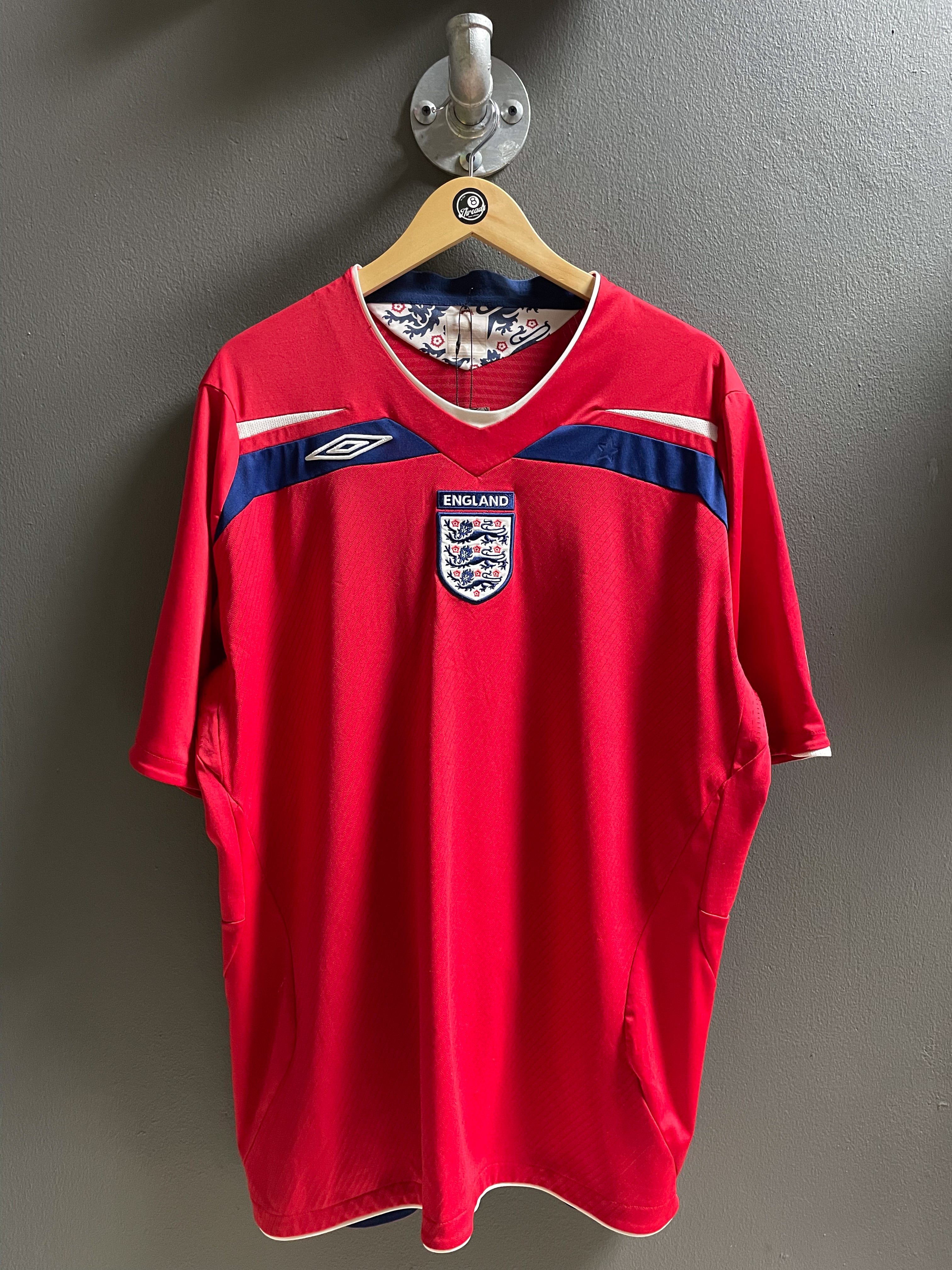England 2008/10 Umbro Football Jersey - Extra Large
