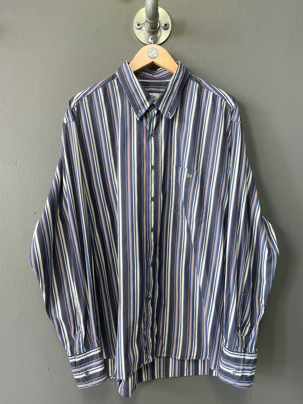 Lacoste Striped L/S Shirt - XXL