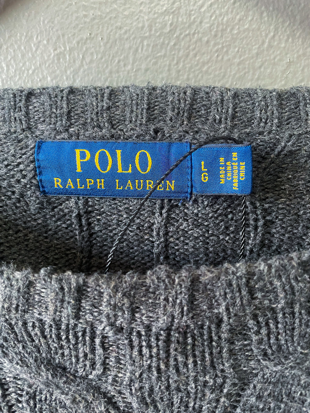 Polo Ralph Lauren Cable Knit Jersey - Large