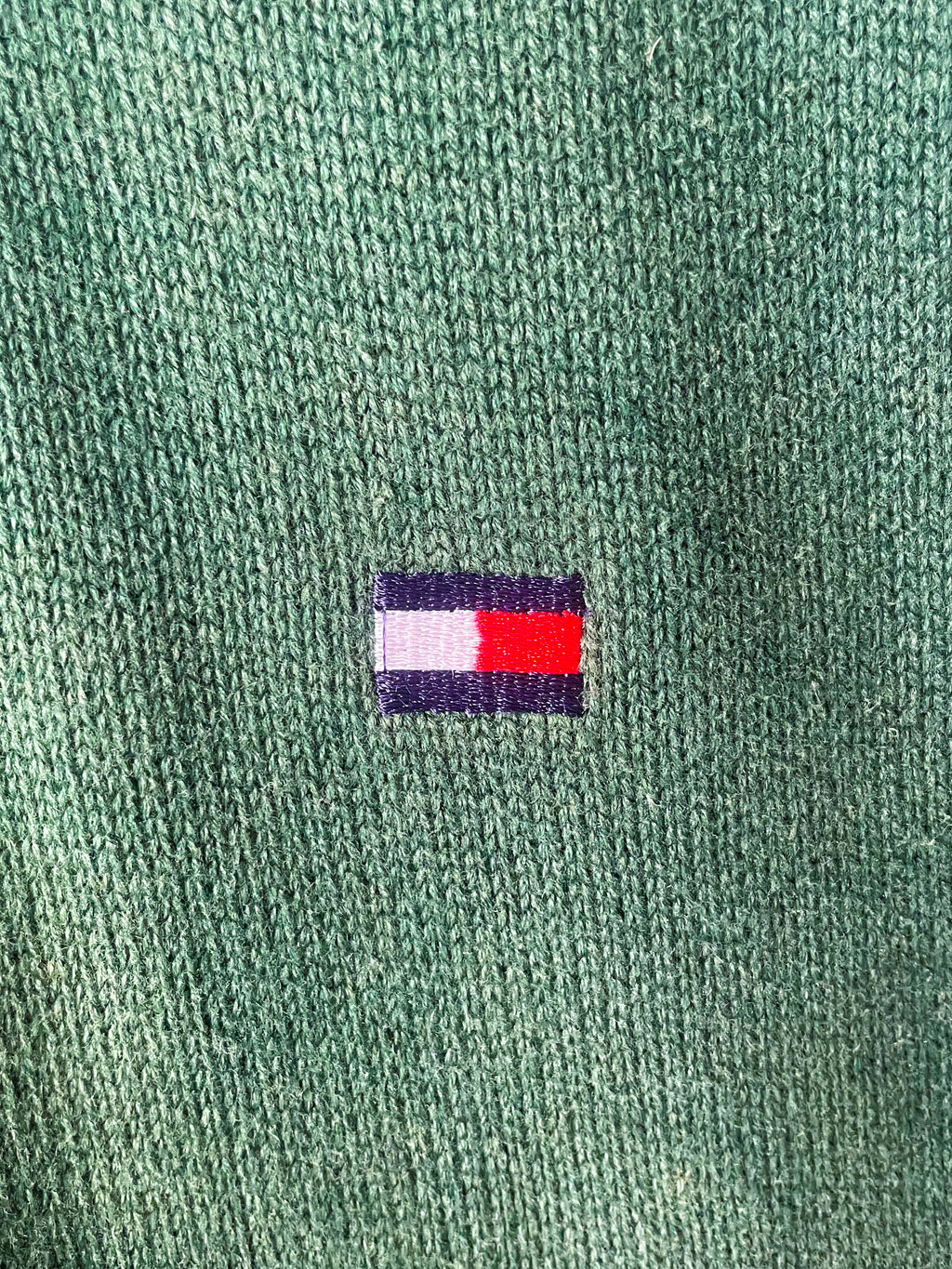 Tommy Hilfiger 1/4 ZIp Knit Jersey - Large