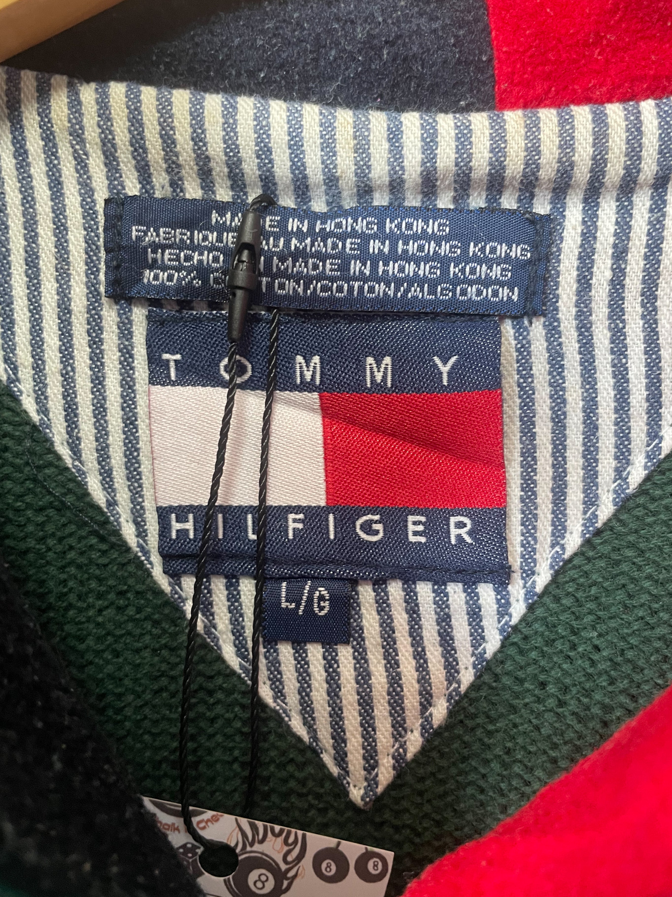 Tommy Hilfiger 1/4 ZIp Knit Jersey - Large
