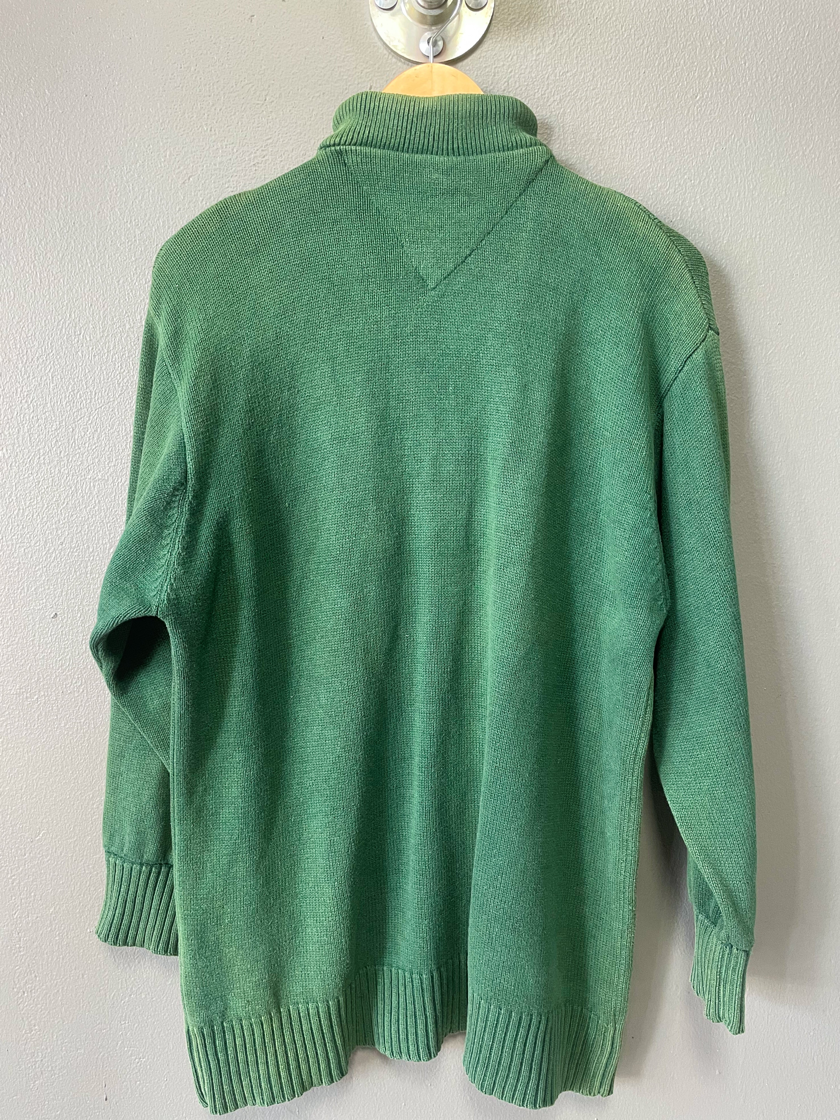 Tommy Hilfiger 1/4 ZIp Knit Jersey - Large