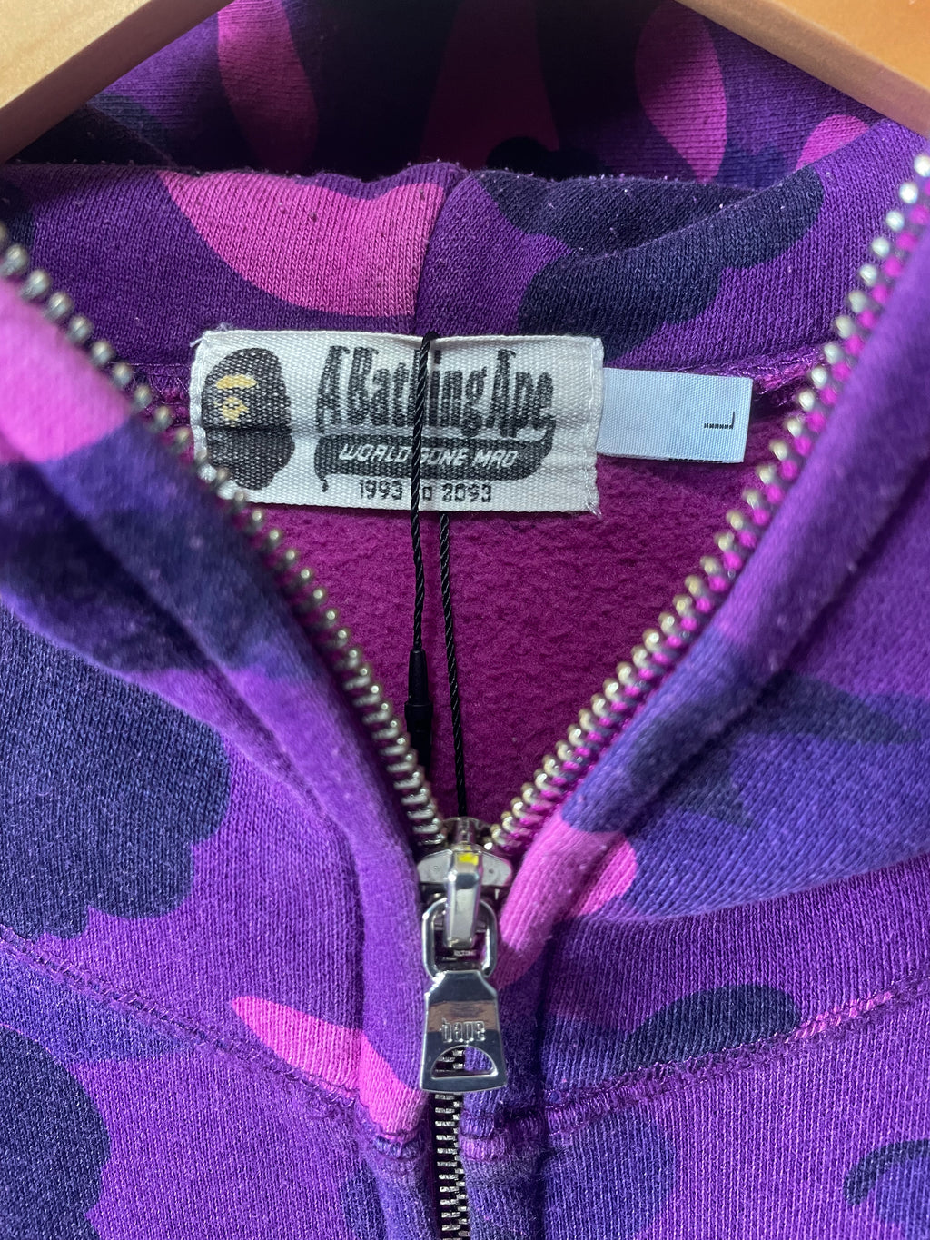 Bape Camo Shark Funthera Militia Zip Hoody - Medium