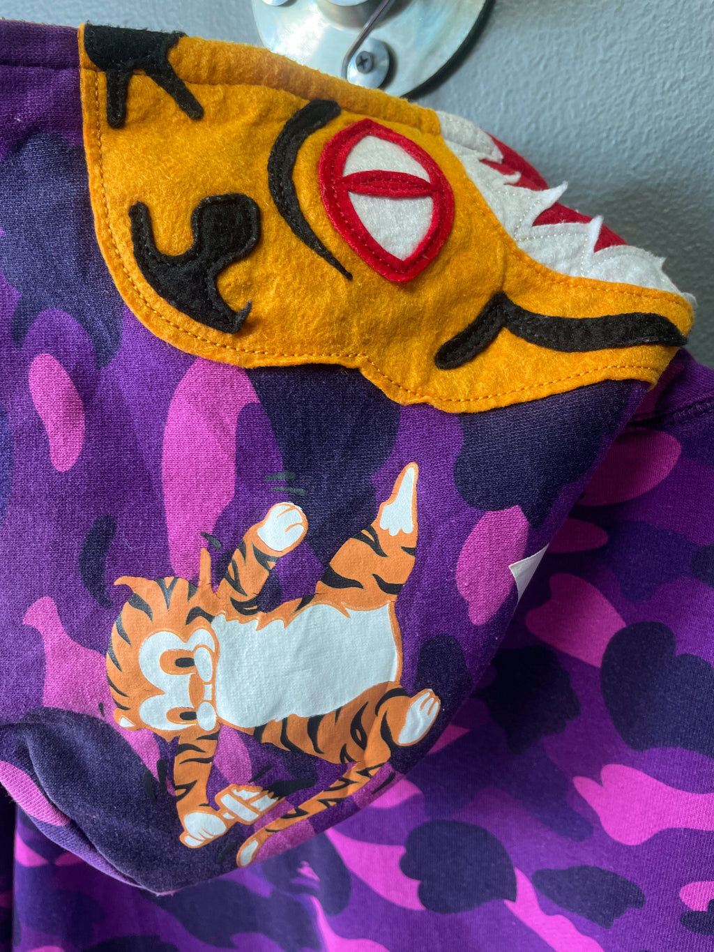 Bape Camo Shark Funthera Militia Zip Hoody - Medium