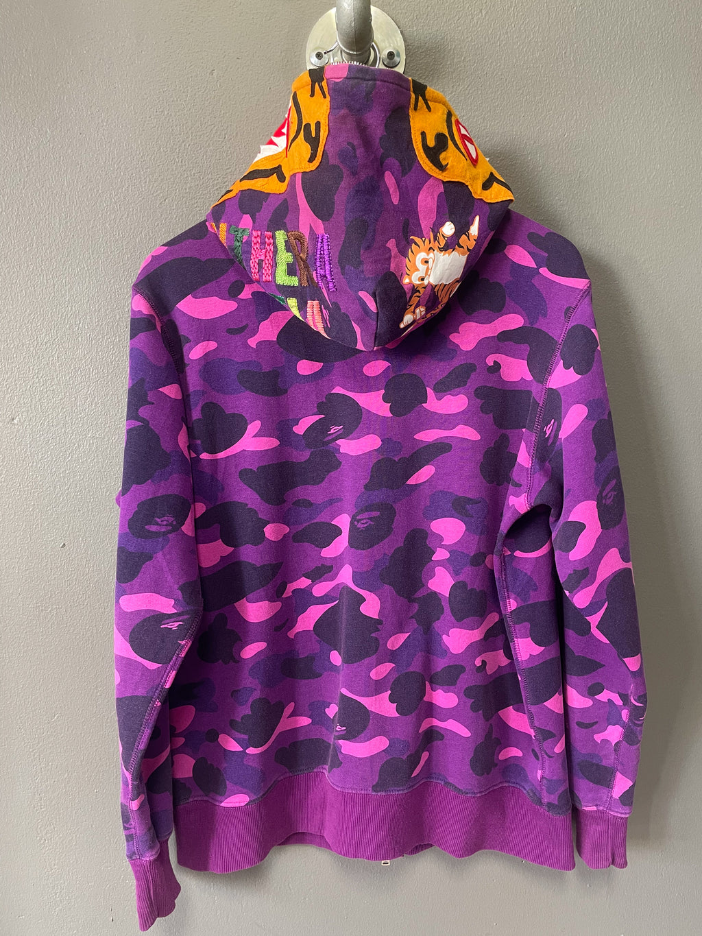 Bape Camo Shark Funthera Militia Zip Hoody - Medium
