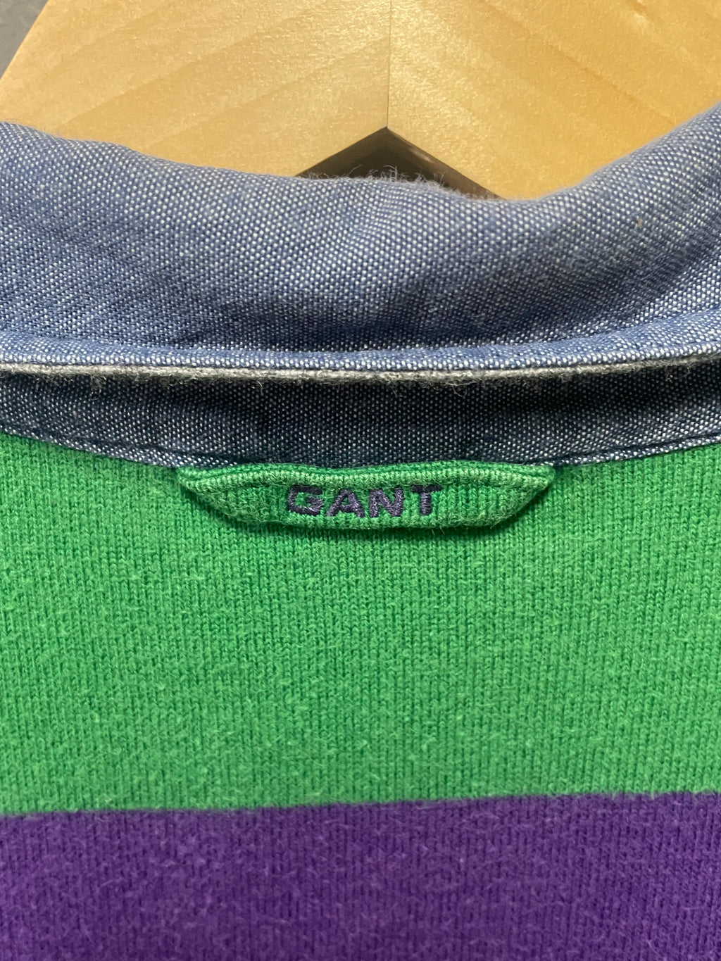 Gant Stripe East Coast L/S Golfer - Small