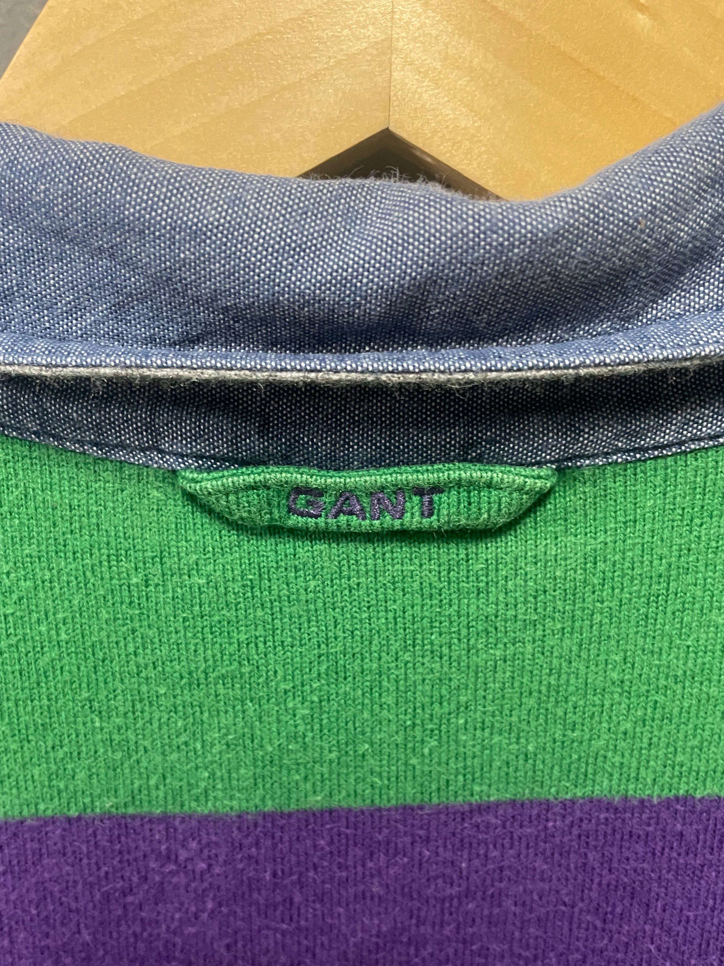 Gant Stripe East Coast L/S Golfer - Small