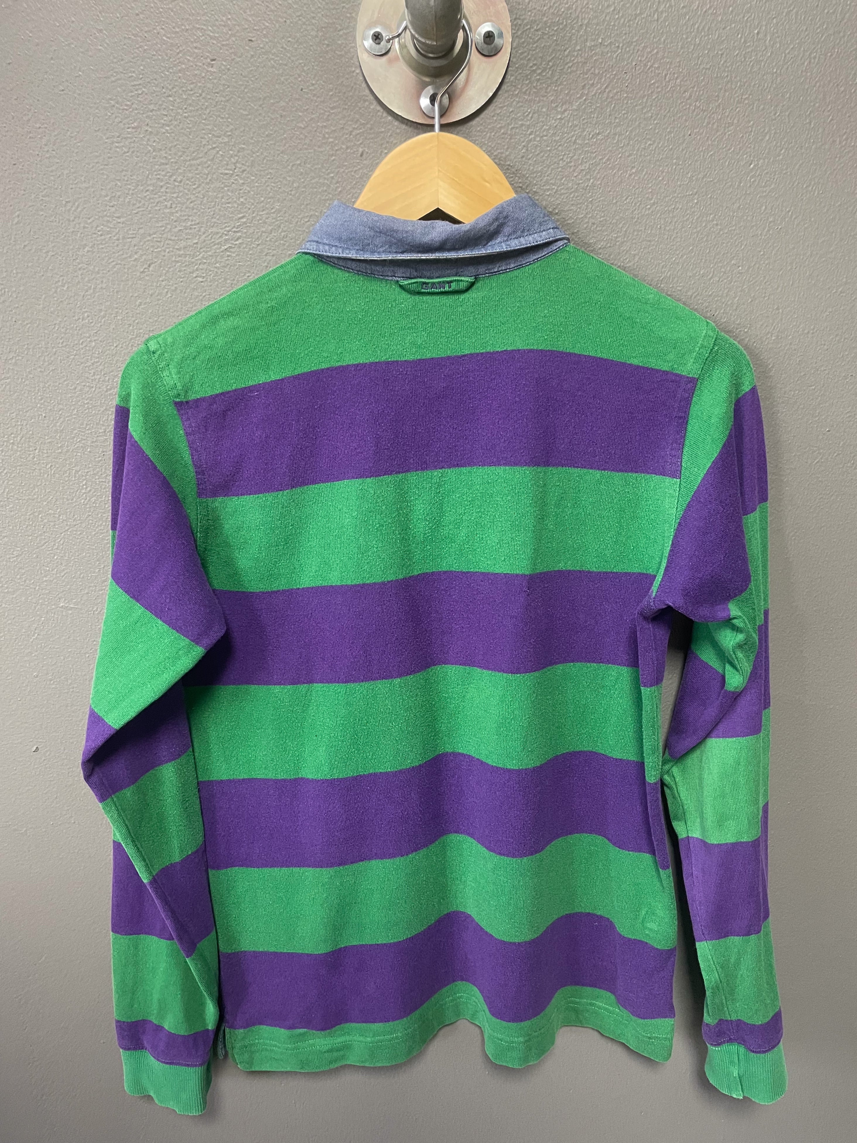 Gant Stripe East Coast L/S Golfer - Small