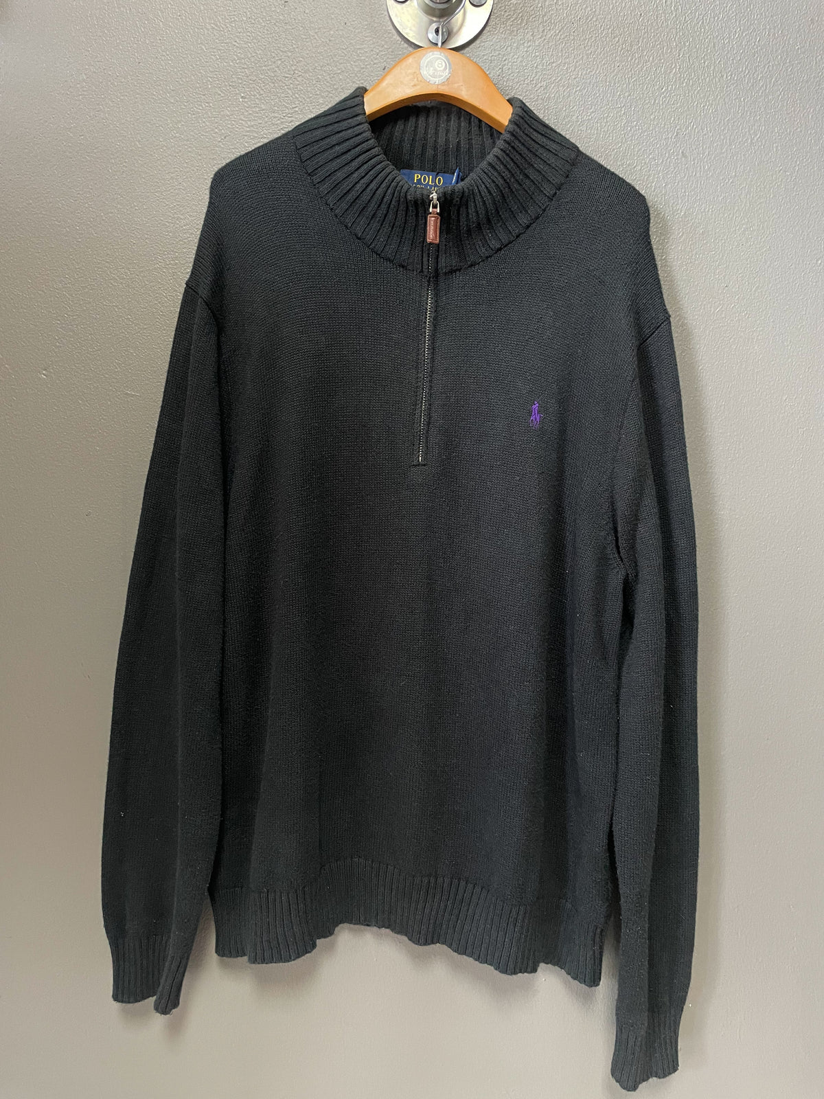 Polo Ralph Lauren Small Pony 1/4 Zip Sweater - Extra Large