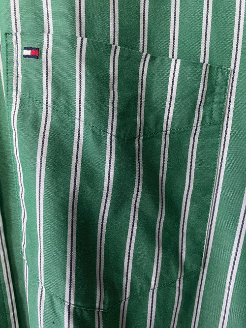 Tommy Hilfiger Striped L/S Shirt - Large