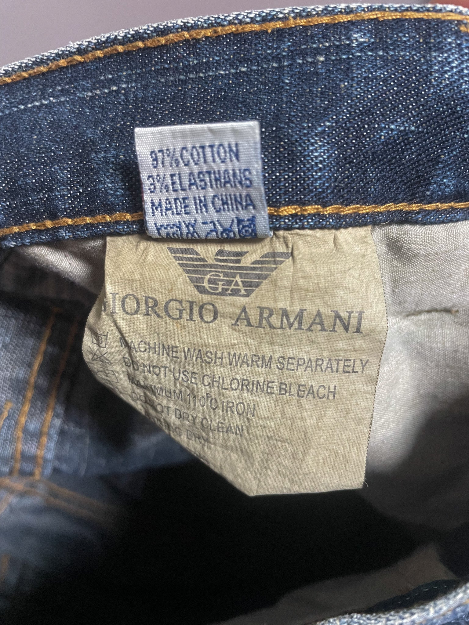 Armani Exchange Denim Jeans - 34 (Large)