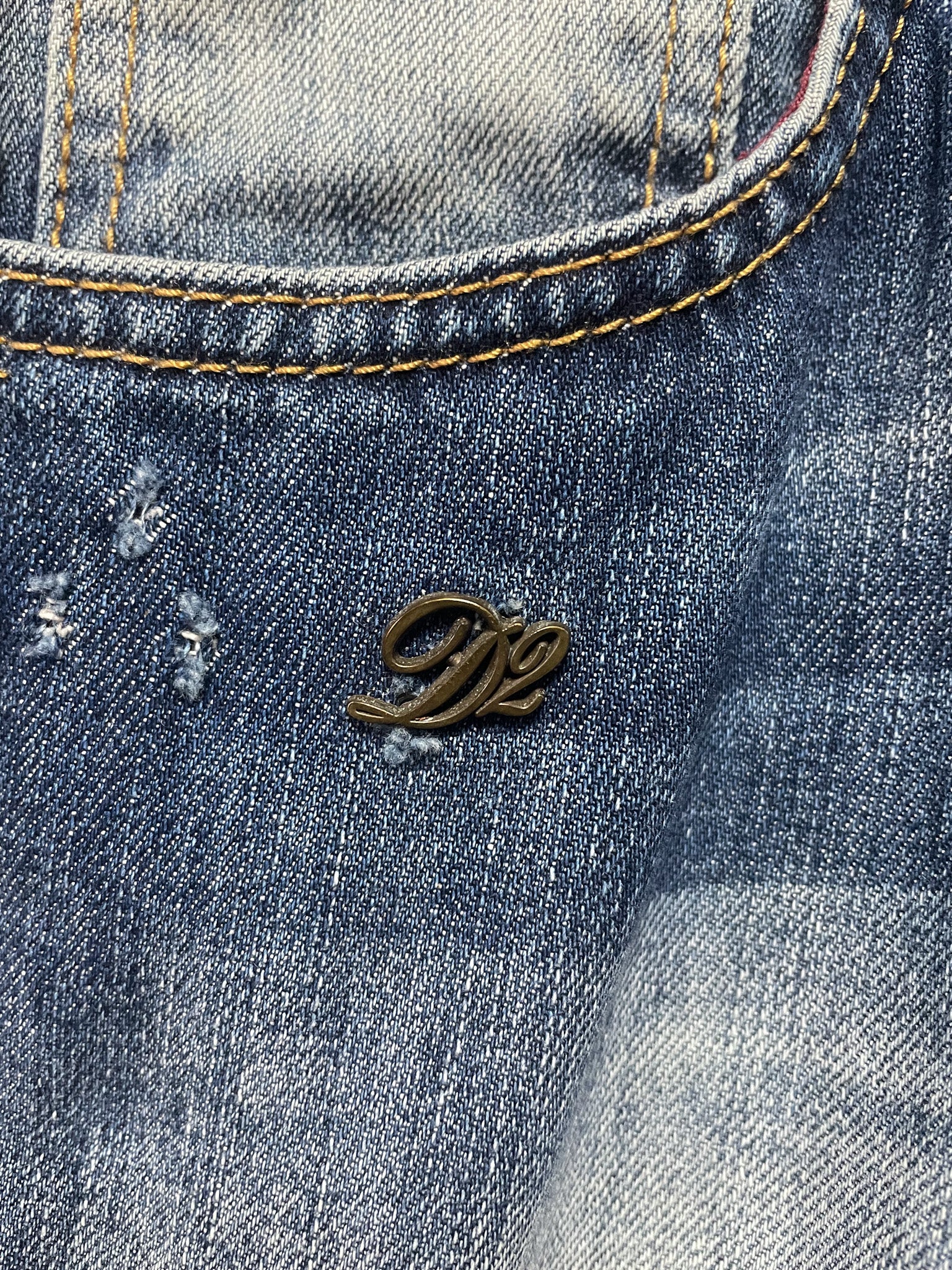 Dsquared Washed Denim Jeans - 32 (Medium)