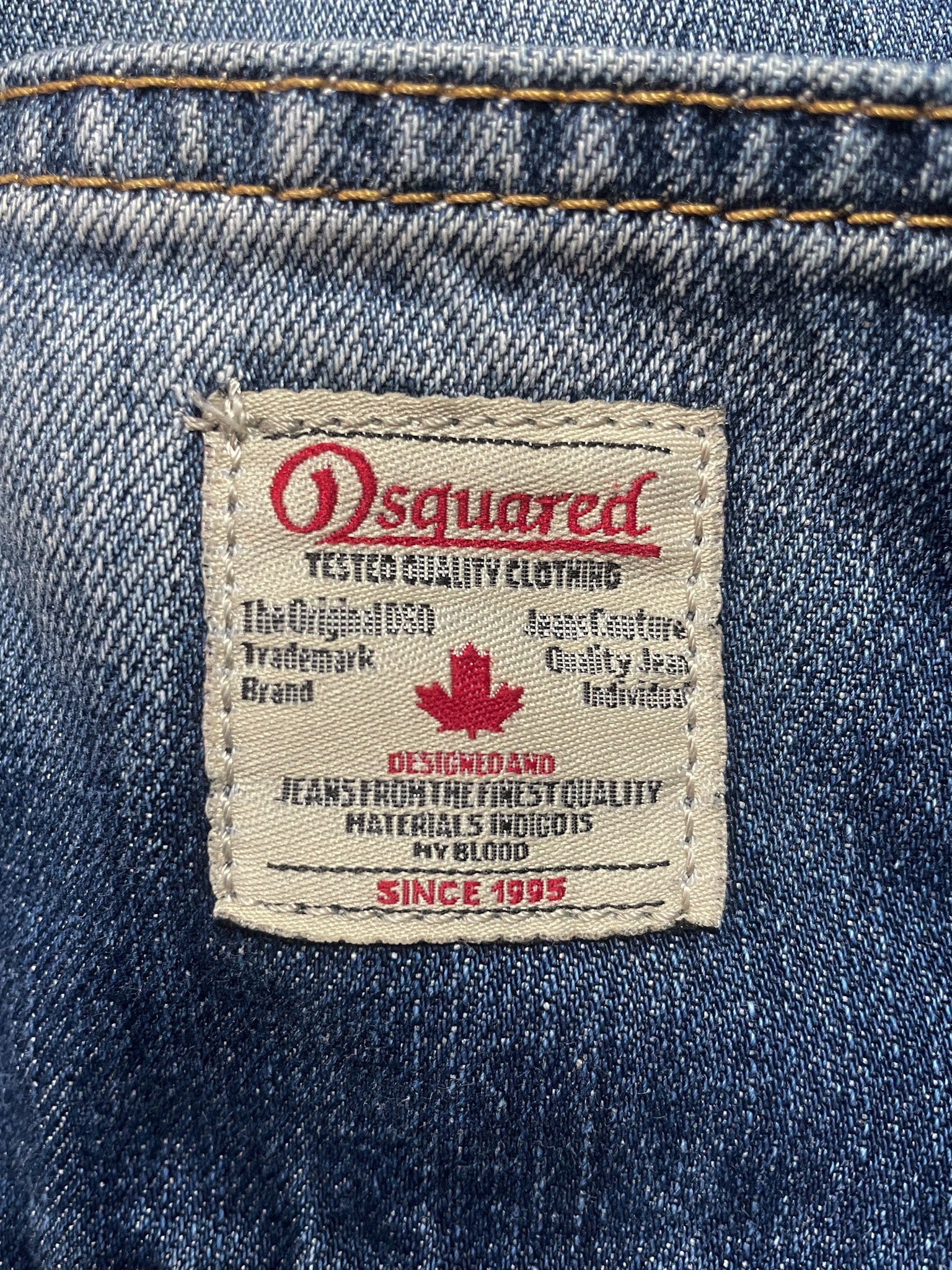 Dsquared Washed Denim Jeans - 32 (Medium)
