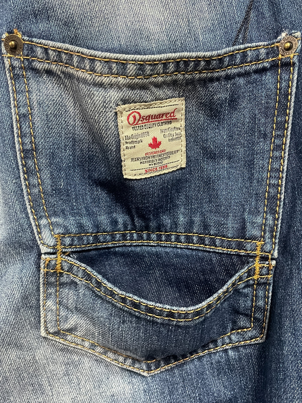Dsquared Washed Denim Jeans - 32 (Medium)