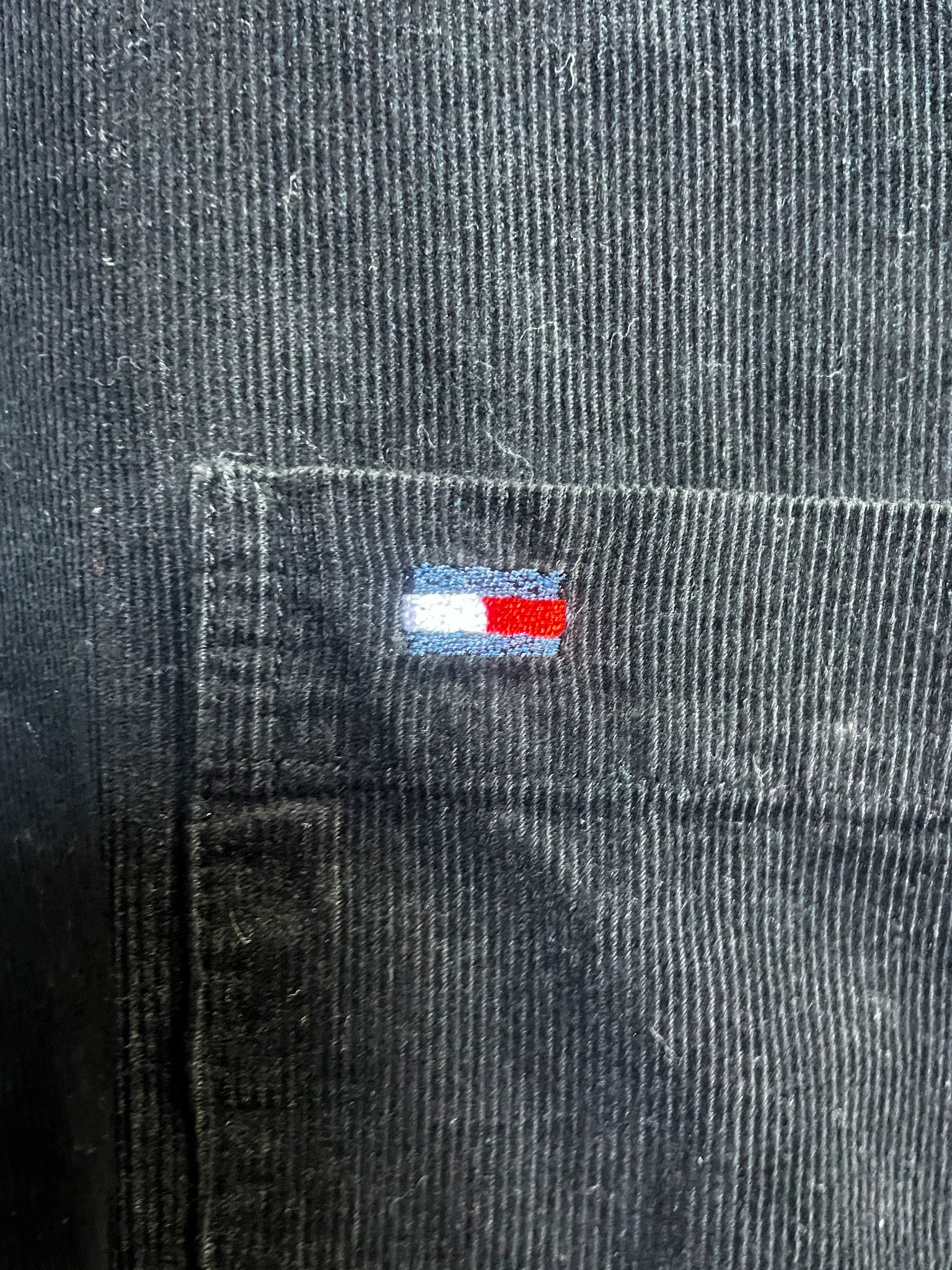 Tommy Hilfiger Corduroy White Placket L/S Shirt - Large