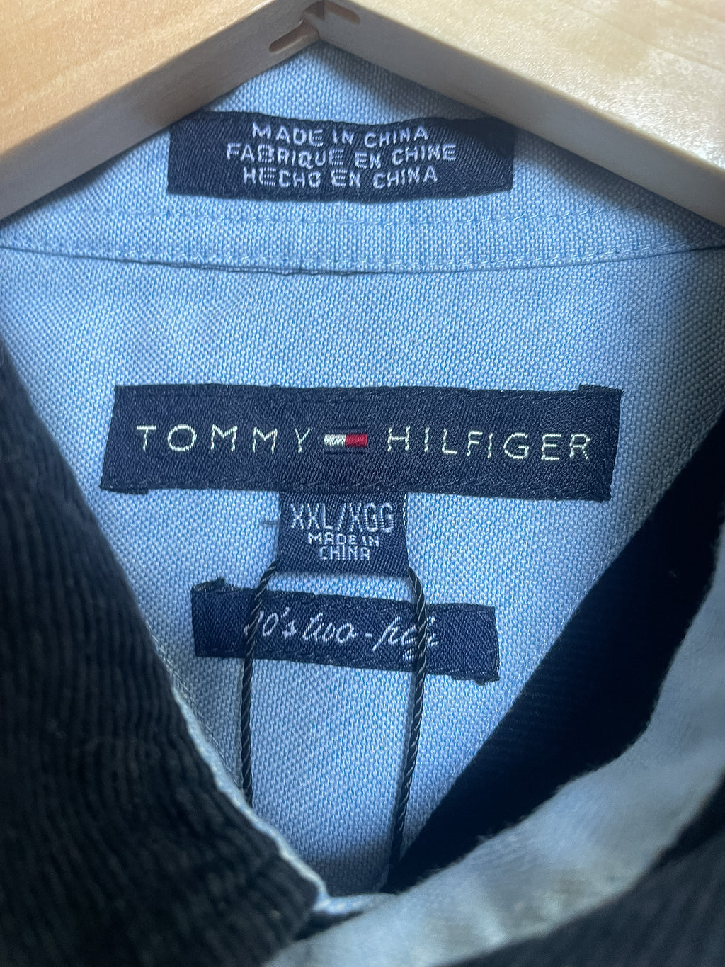 Tommy Hilfiger Corduroy White Placket L/S Shirt - Large