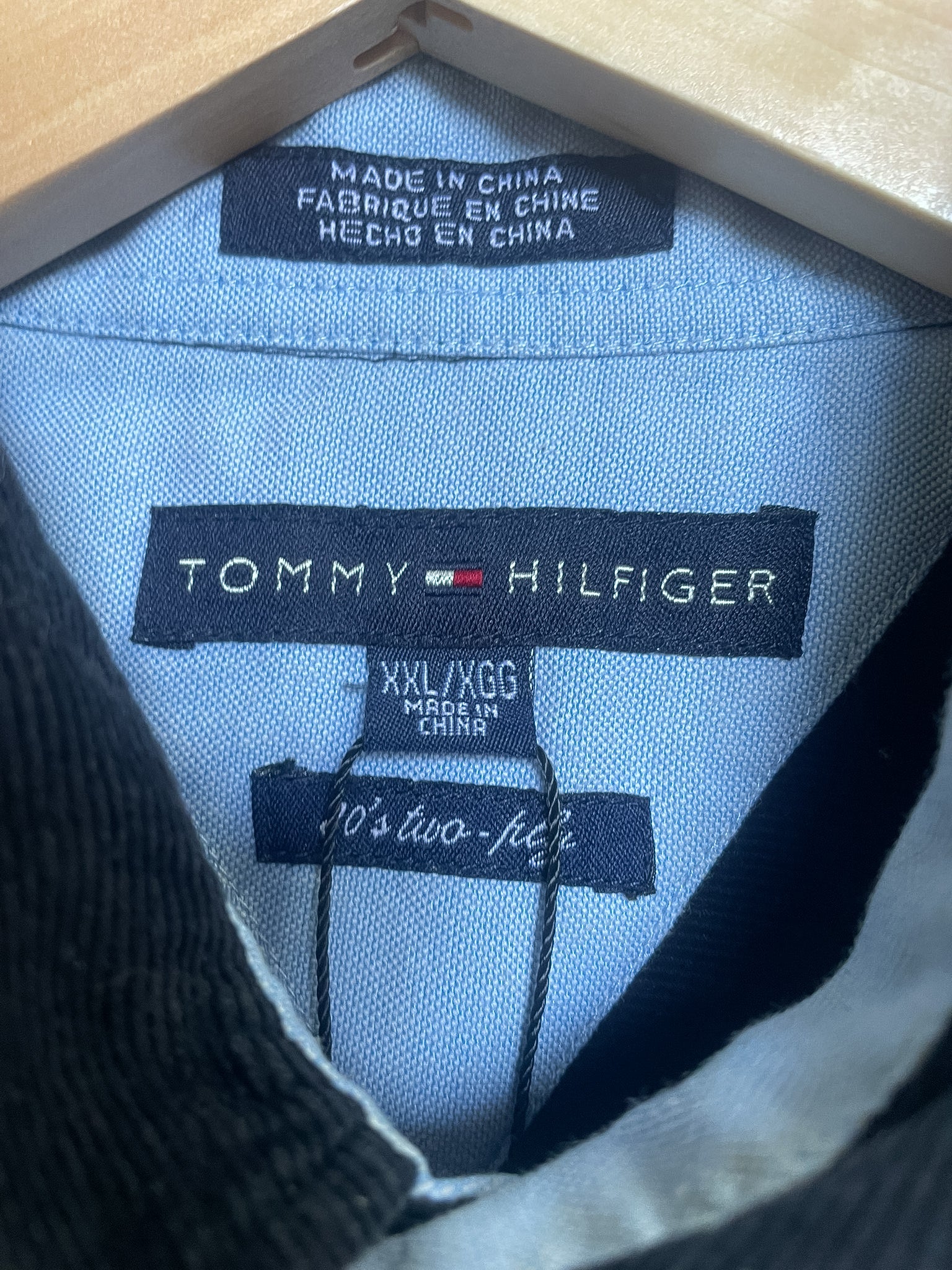 Tommy Hilfiger Corduroy White Placket L/S Shirt - Large