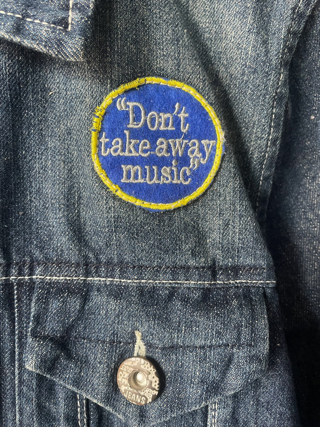 Diesel "Don't Take Away Music" Denim Jacket - Small