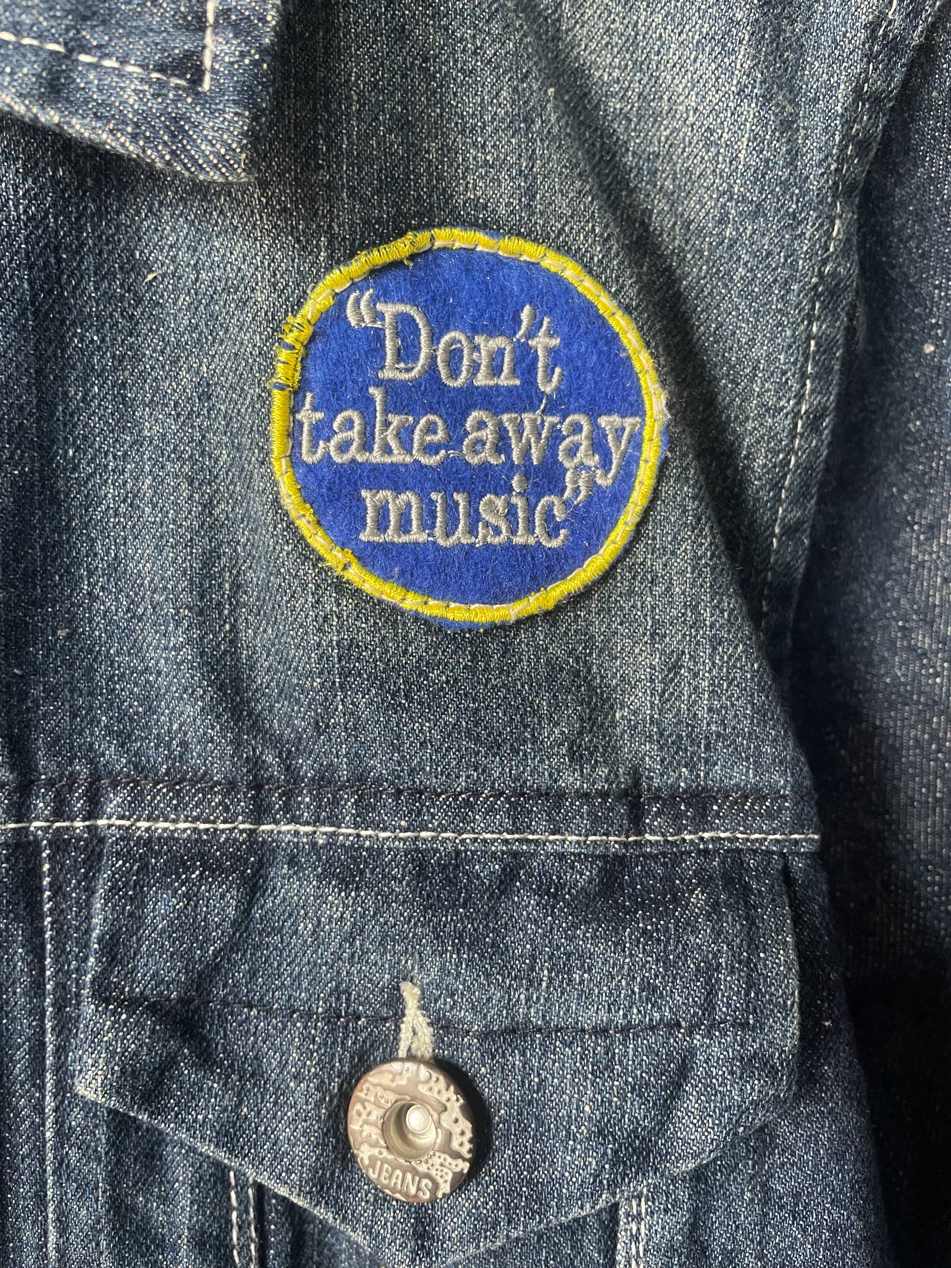 Diesel "Don't Take Away Music" Denim Jacket - Small