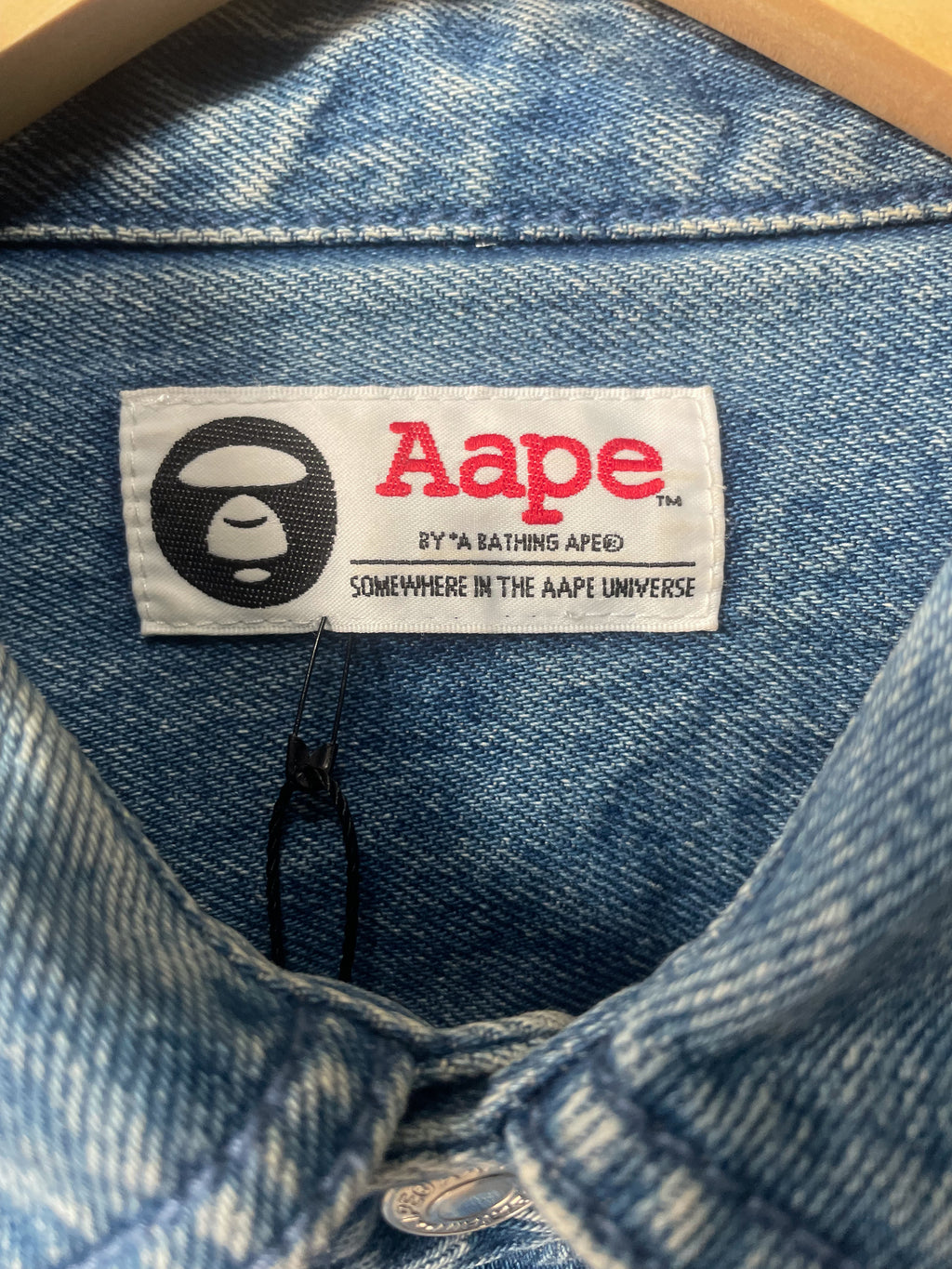 Bape Embossed Denim Jacket - Extra Large