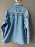 Bape Embossed Denim Jacket - Extra Large