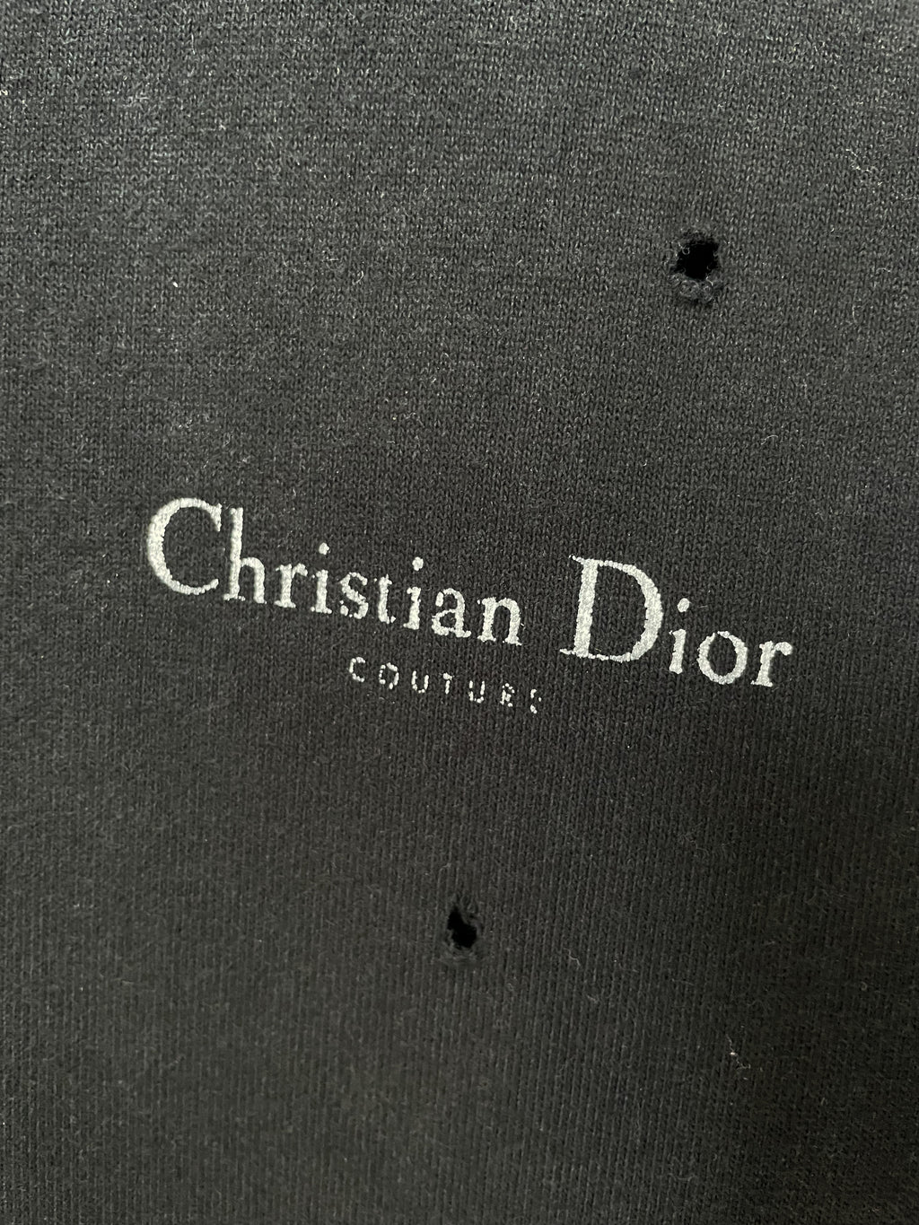 Christian Dior Distressed Couture Tee - Small