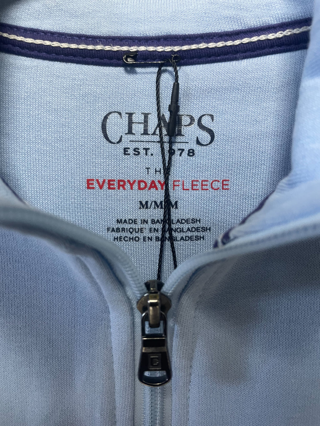 Chaps Ralph Lauren 1/4 Zip Crest Sweater - Medium