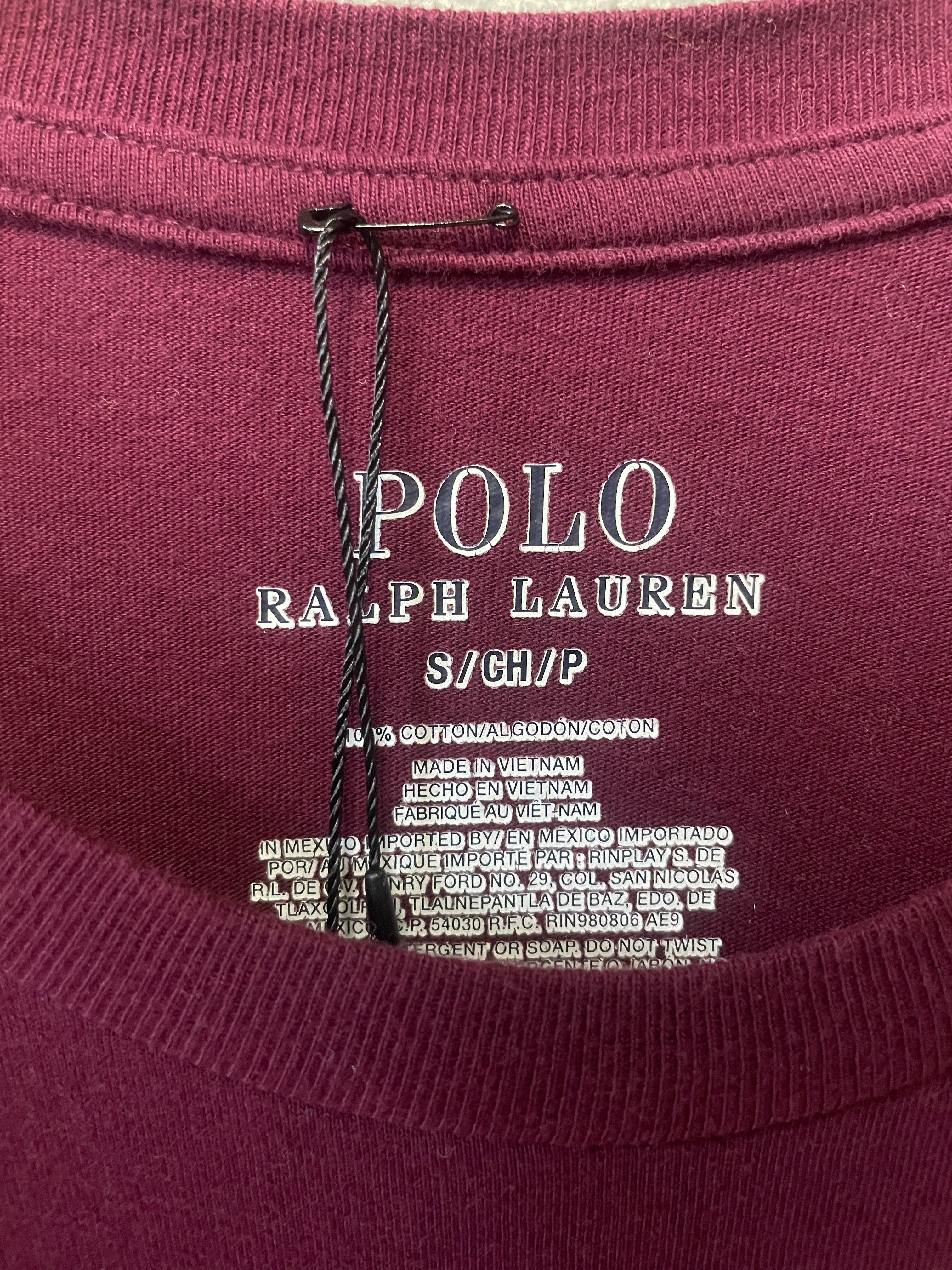 Polo Ralph Lauren Christmas Bear L/S Tee - Small