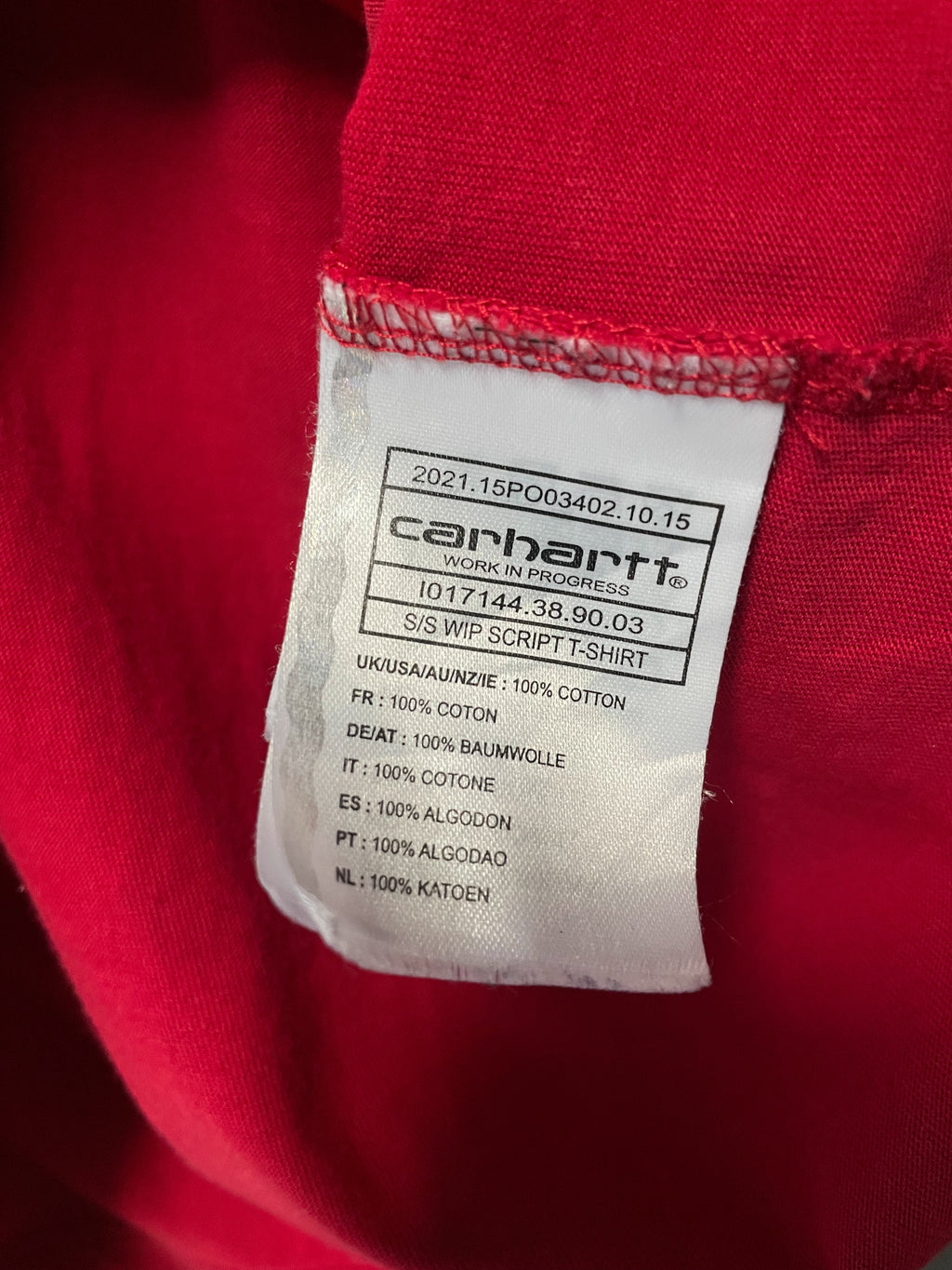 Carhartt WIP Script Tee - Large