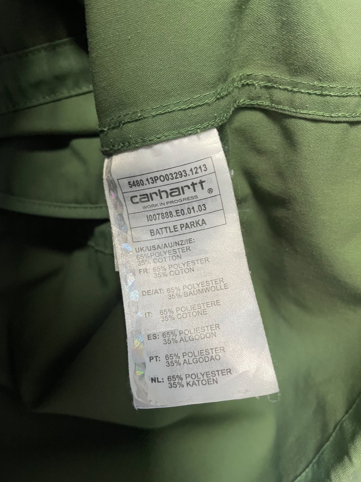 Carhartt WIP Hooded Parka Jacket - Medium