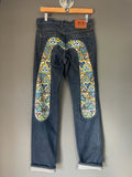 Evisu Daicock Kaleidoscope Japan Denim Jeans - Size 28 (Small)