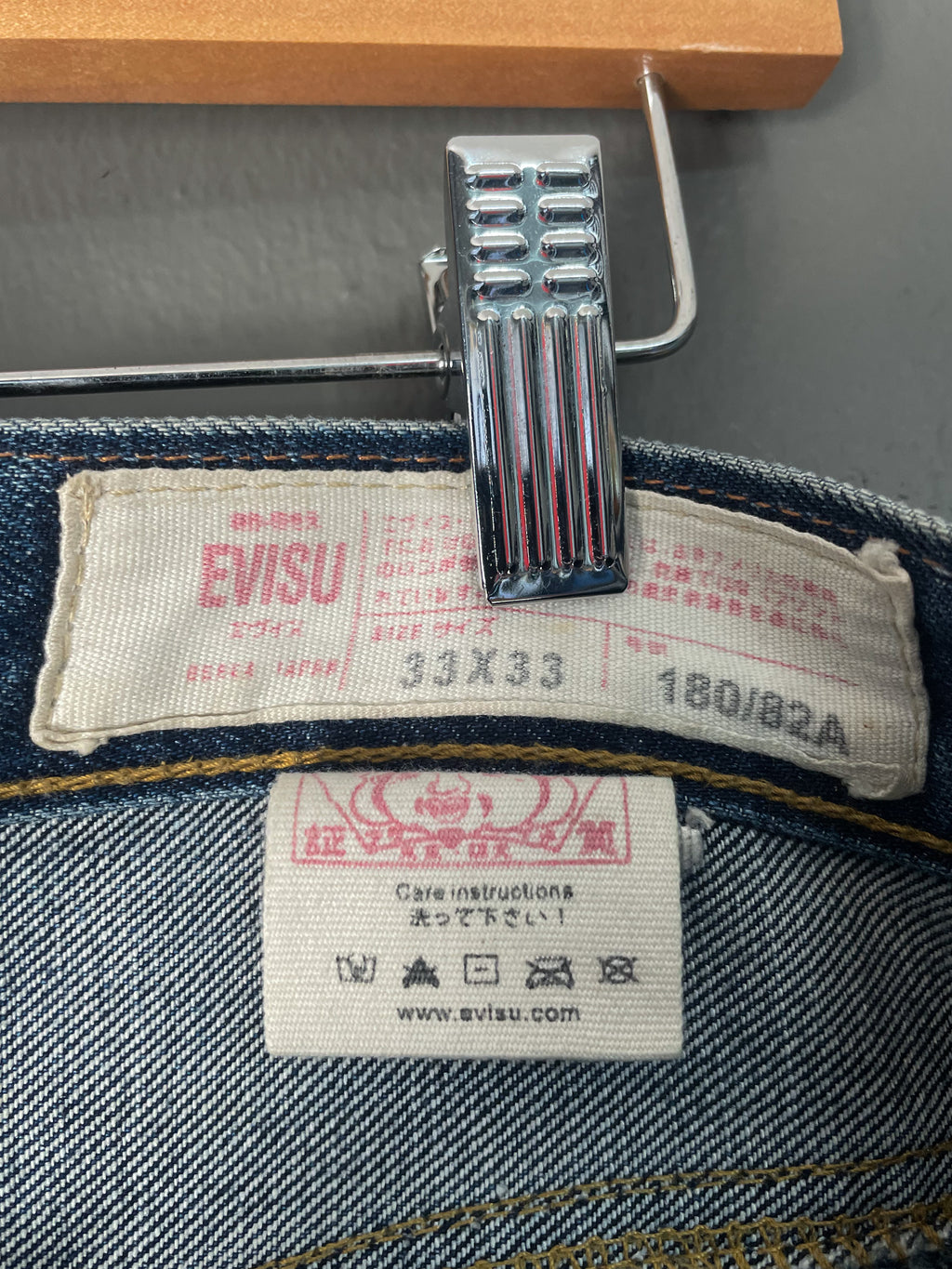 Evisu Diacock Camo Japan Denim Jeans - Size 33