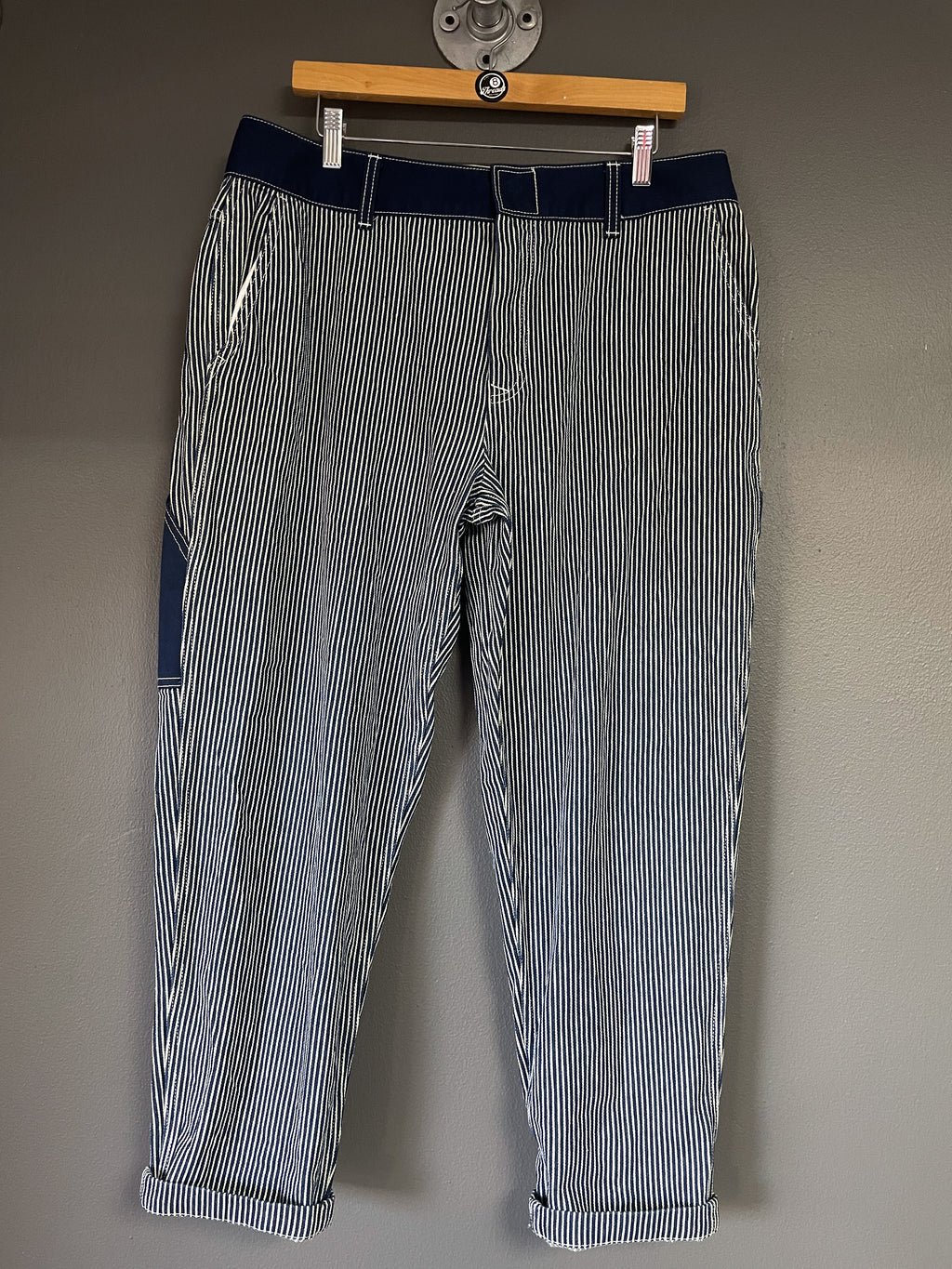 Dickies Stripe Carpenter Jeans - 34 (Large)