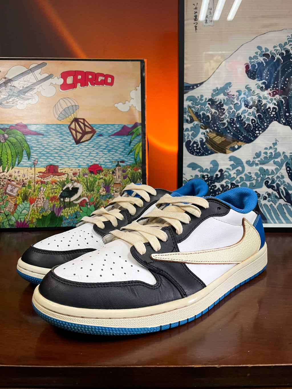 Jordan 1 Retro Low OG SP Travis Scott x Fragment sneaker - UK8