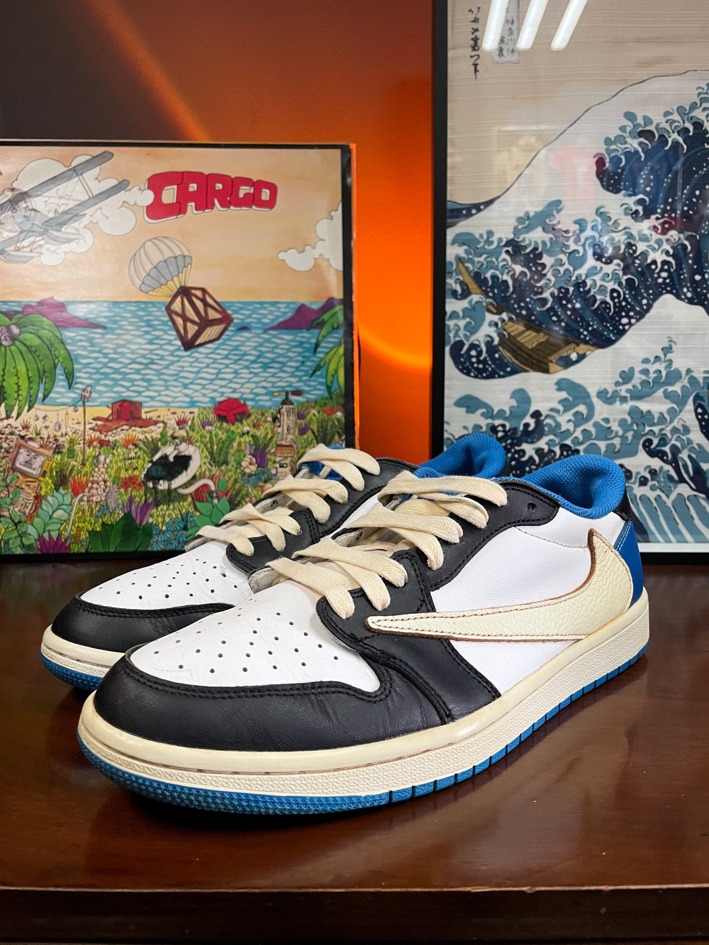 Jordan 1 Retro Low OG SP Travis Scott x Fragment sneaker - UK8