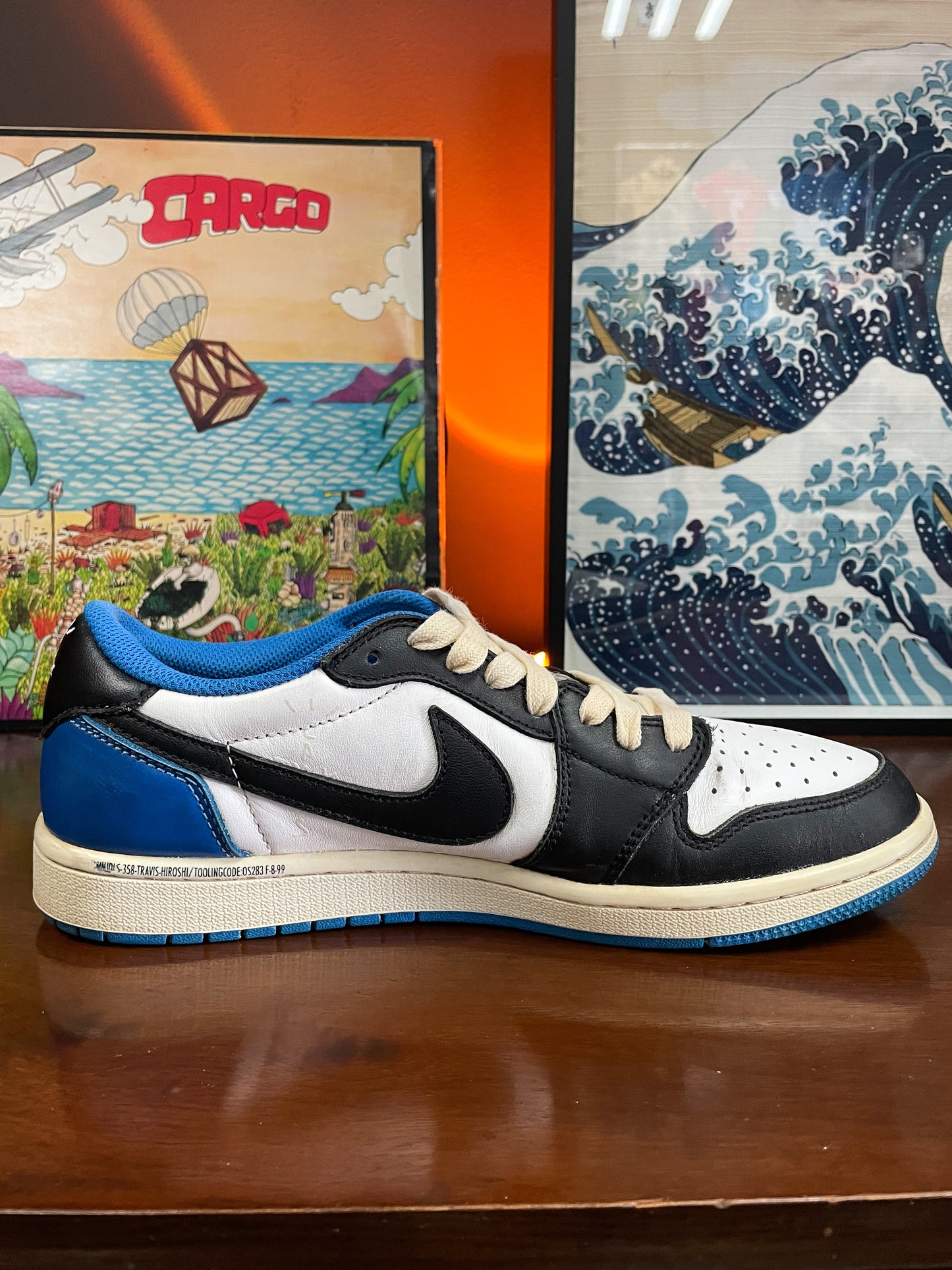 Jordan 1 Retro Low OG SP Travis Scott x Fragment sneaker - UK8