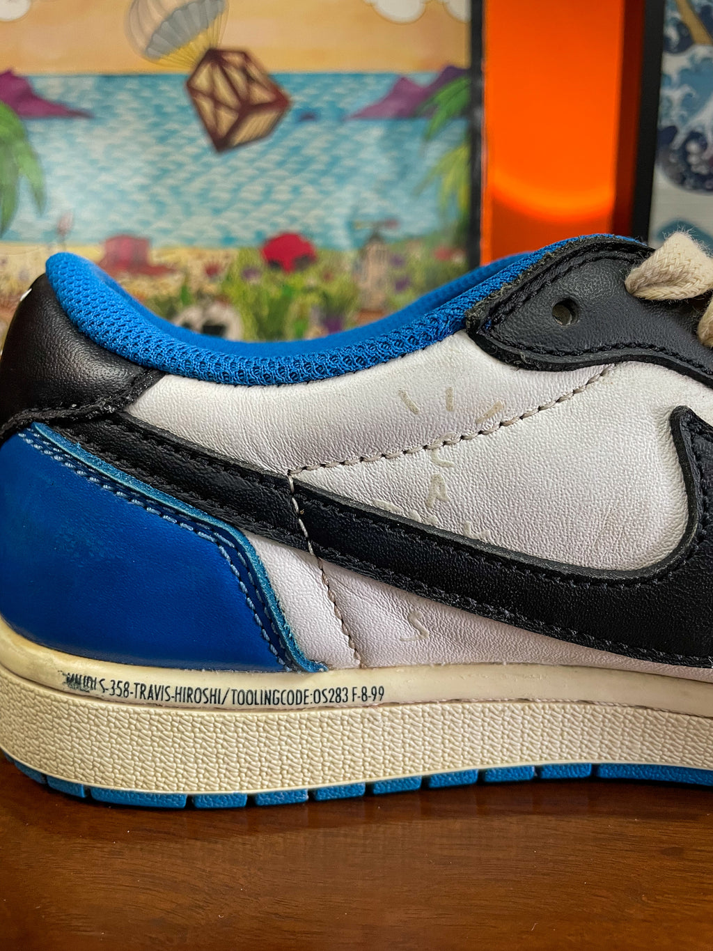 Jordan 1 Retro Low OG SP Travis Scott x Fragment sneaker - UK8